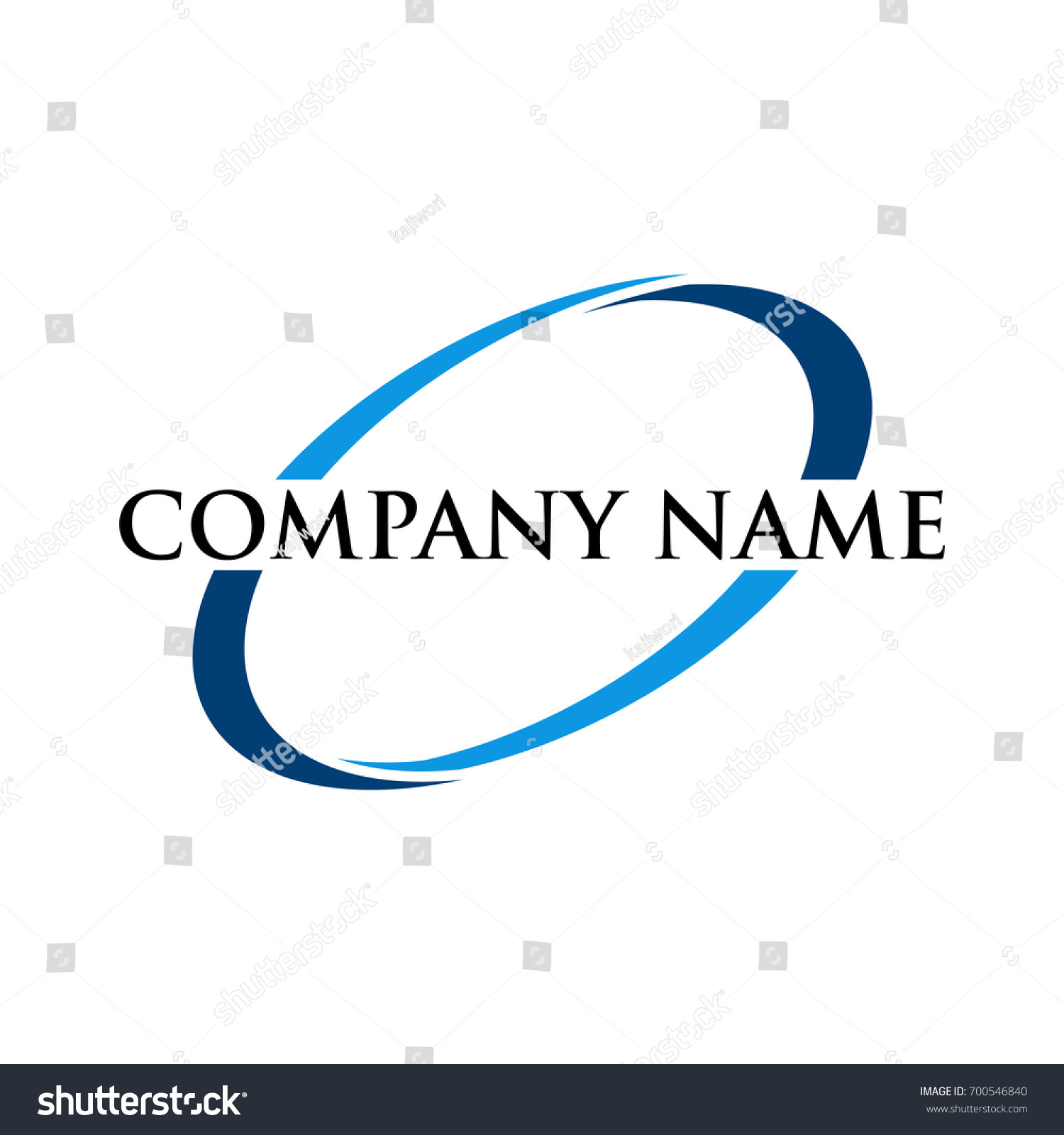 Circle Swoosh Logo Template Stock Vector (Royalty Free) 700546840