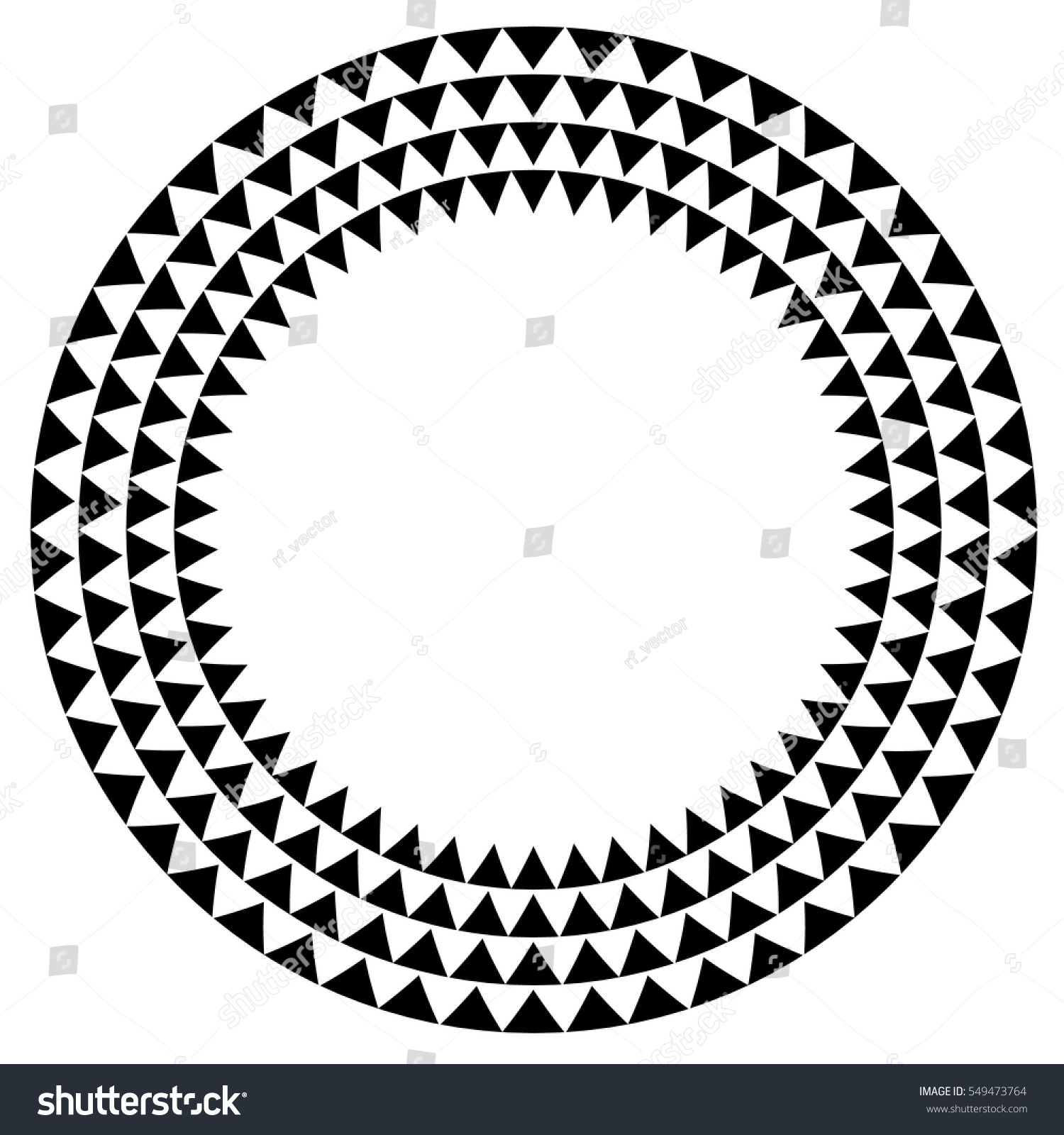 Circle Triangle Fill Circle Element Triangles Stock Vector (Royalty ...