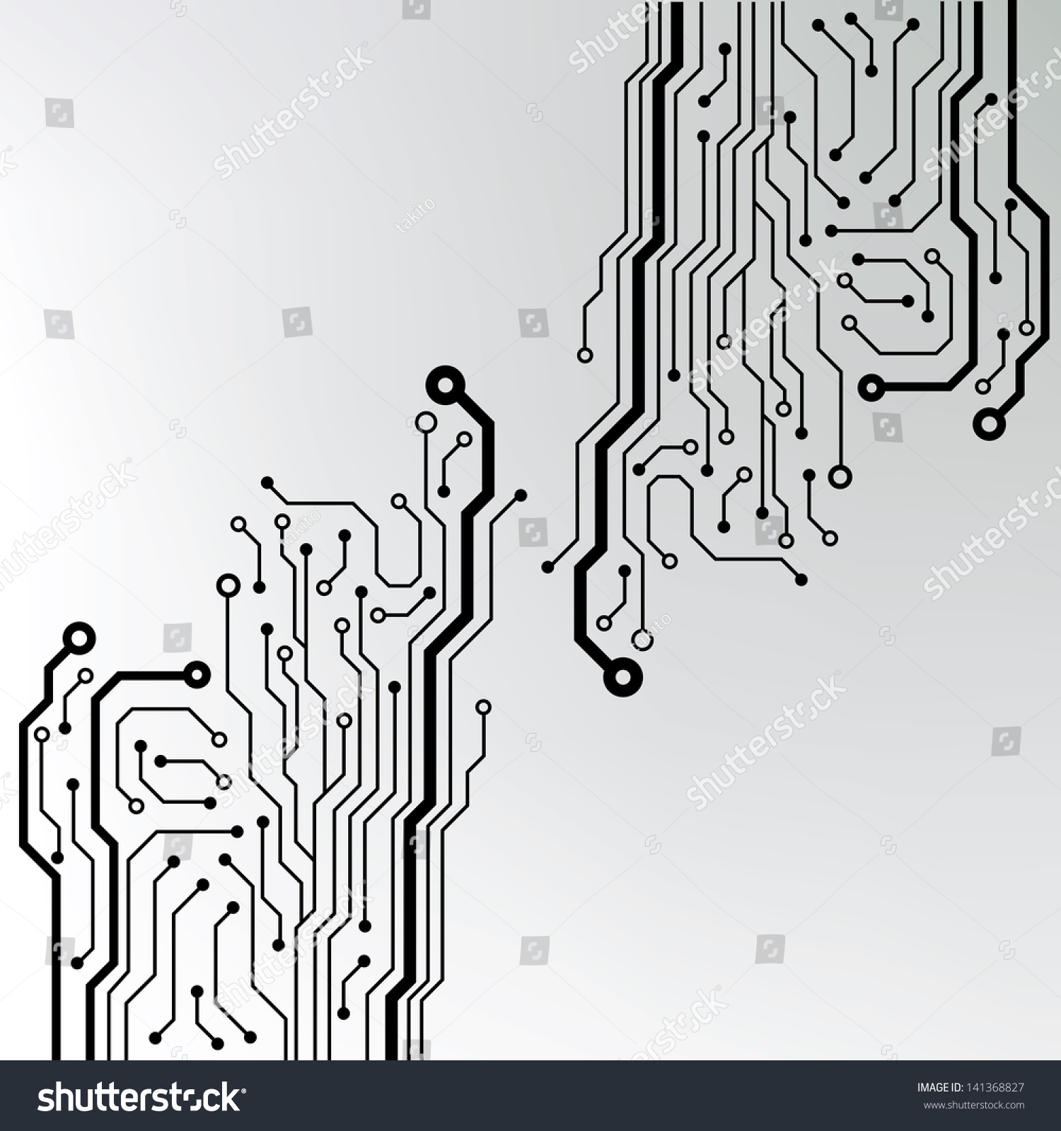 Circuit Board Background Eps10 Vector Illustration Stock Vector
