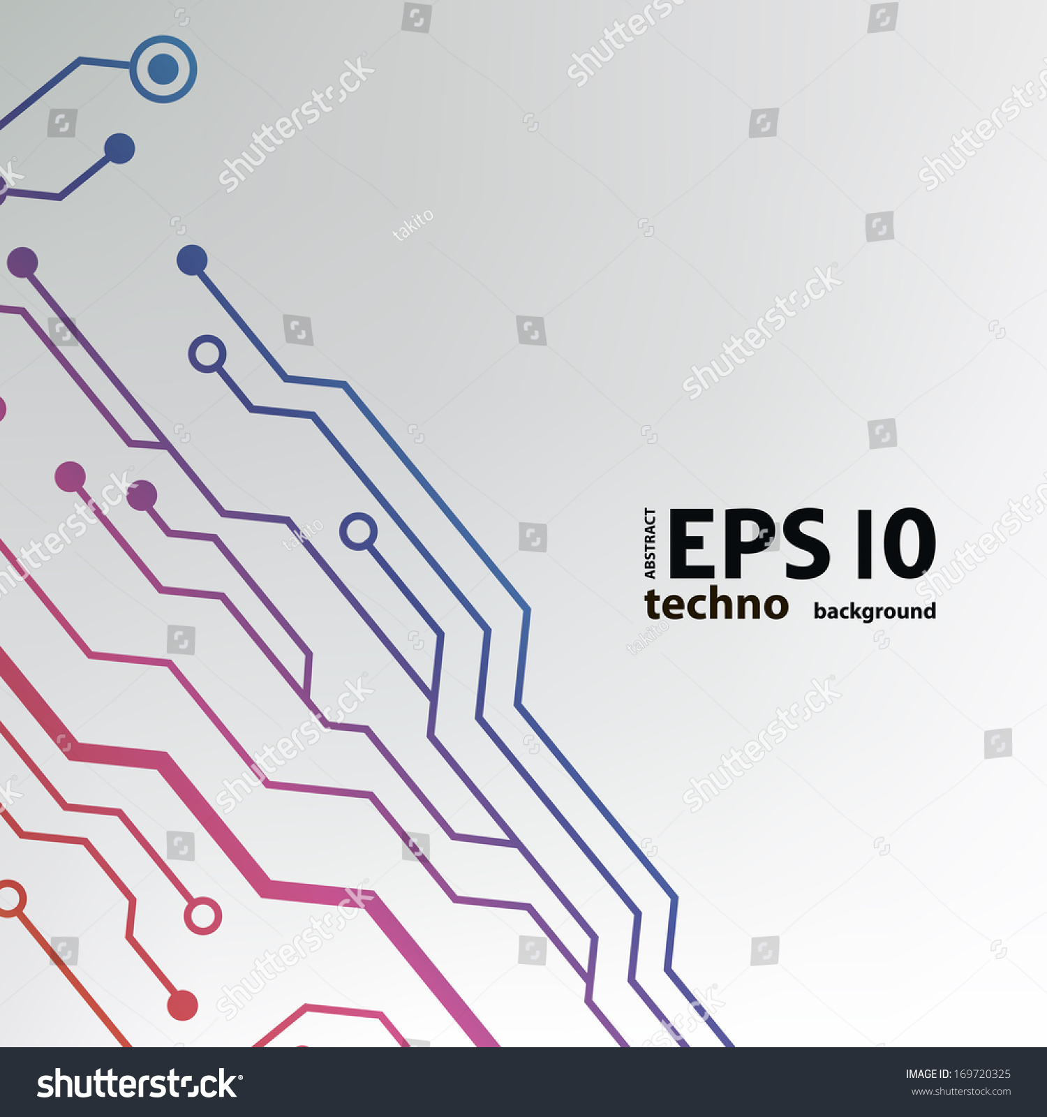 Circuit Board Background Eps10 Vector Illustration Stock Vector