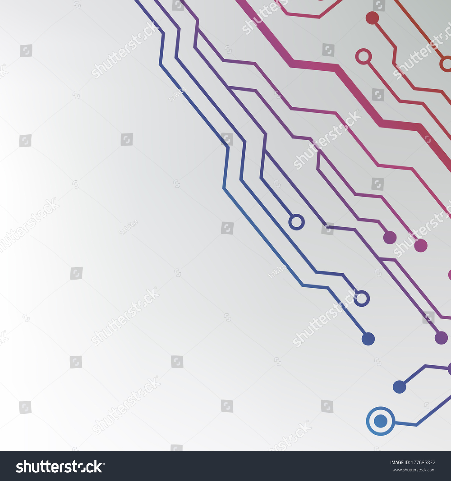 Circuit Board Background Eps10 Vector Illustration Stock Vector