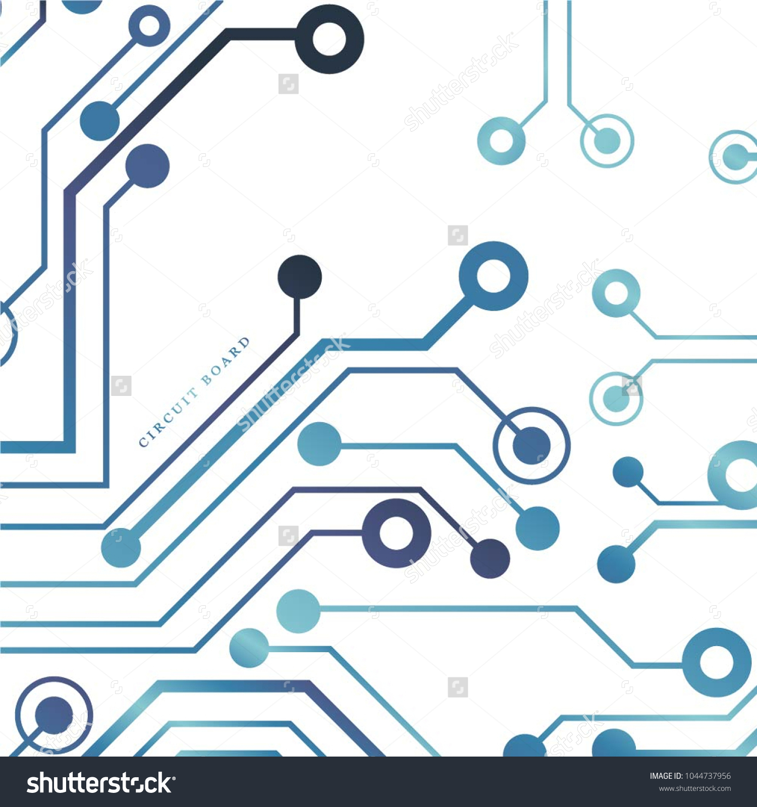 Circuit Board Technology Background Vector Illustration Stock Vector