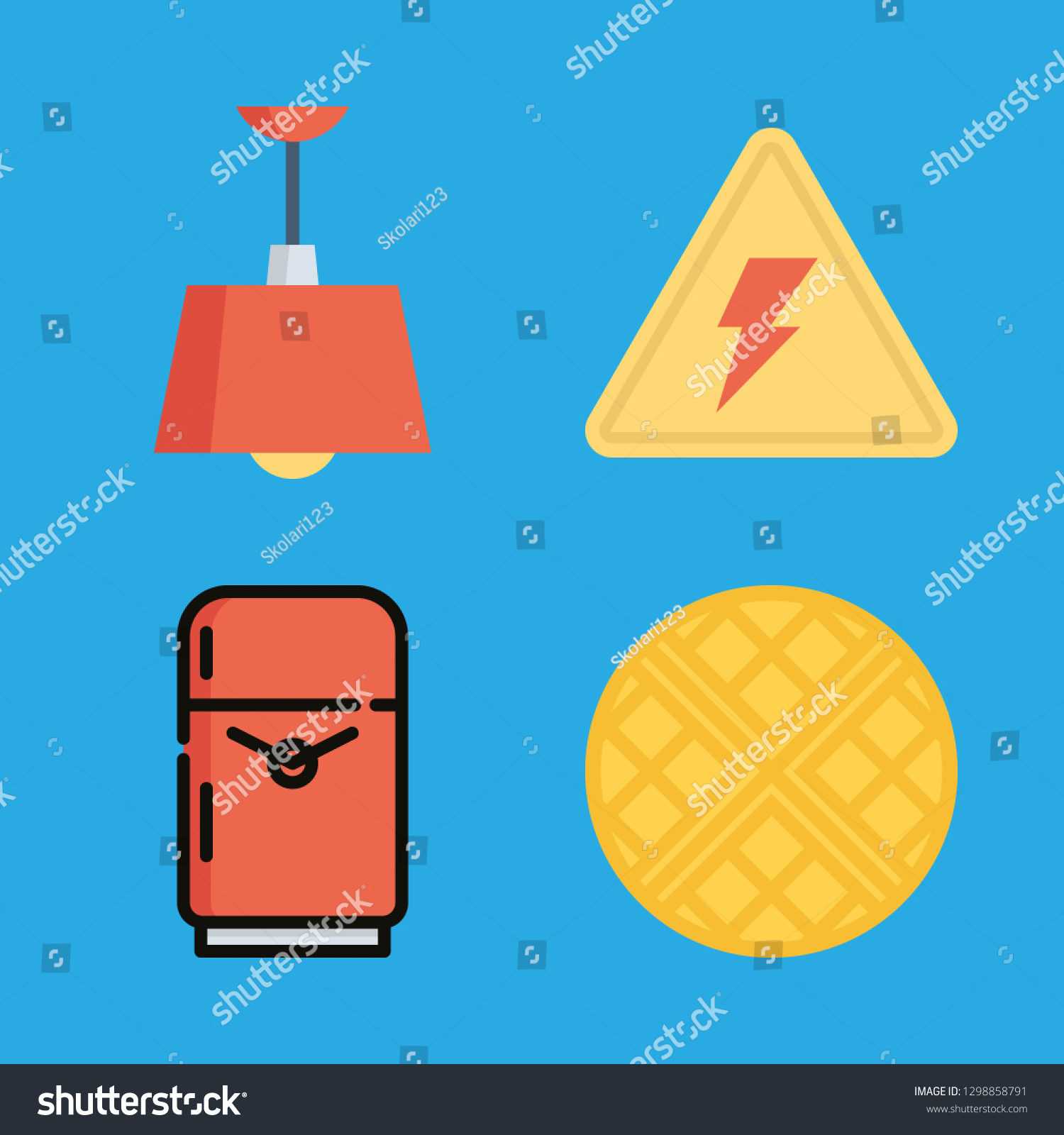 SVG of circuit icons set with electric, electronic and wafer vector set svg