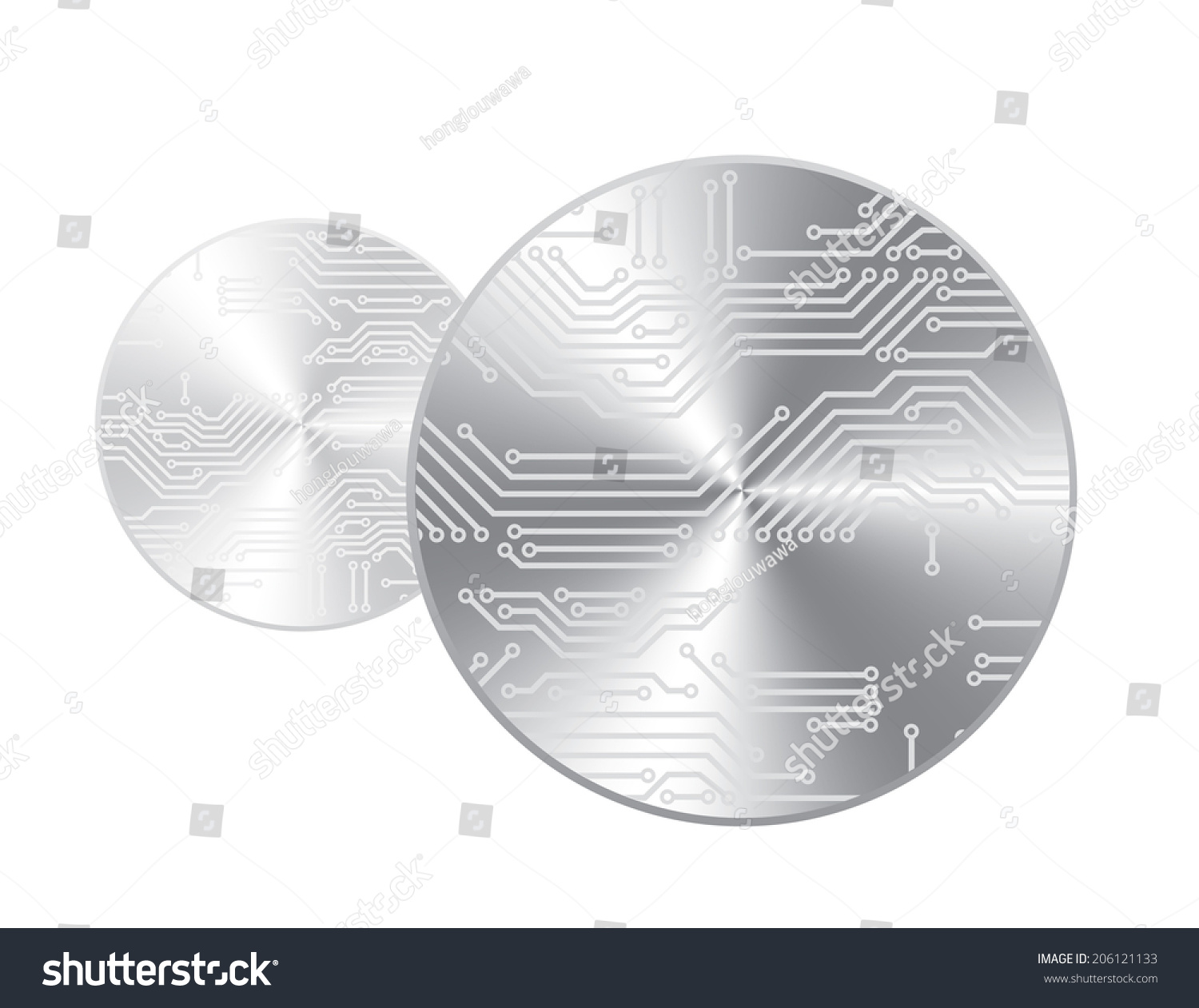 SVG of Circuit silicon plate svg