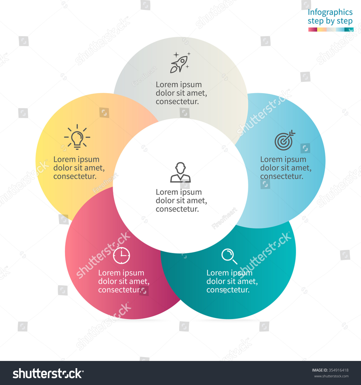 339 5 overlapping circles Images, Stock Photos & Vectors | Shutterstock