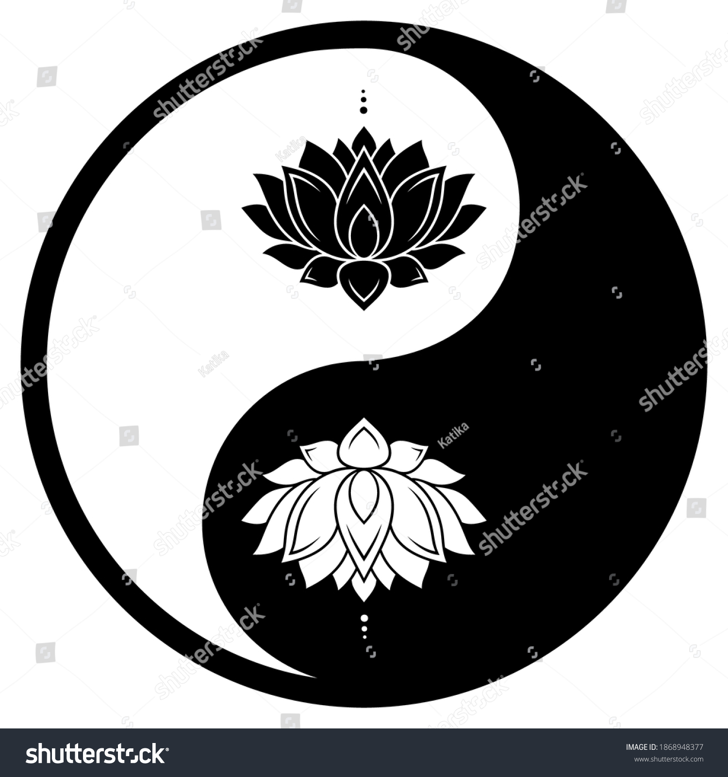 322 Ying yang lotus Images, Stock Photos & Vectors | Shutterstock