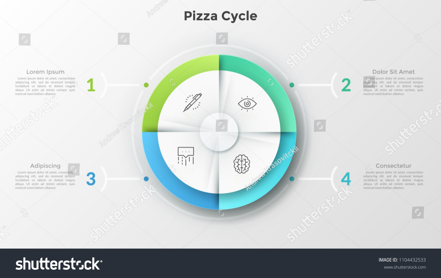 629 4 piece pie chart Images, Stock Photos & Vectors | Shutterstock