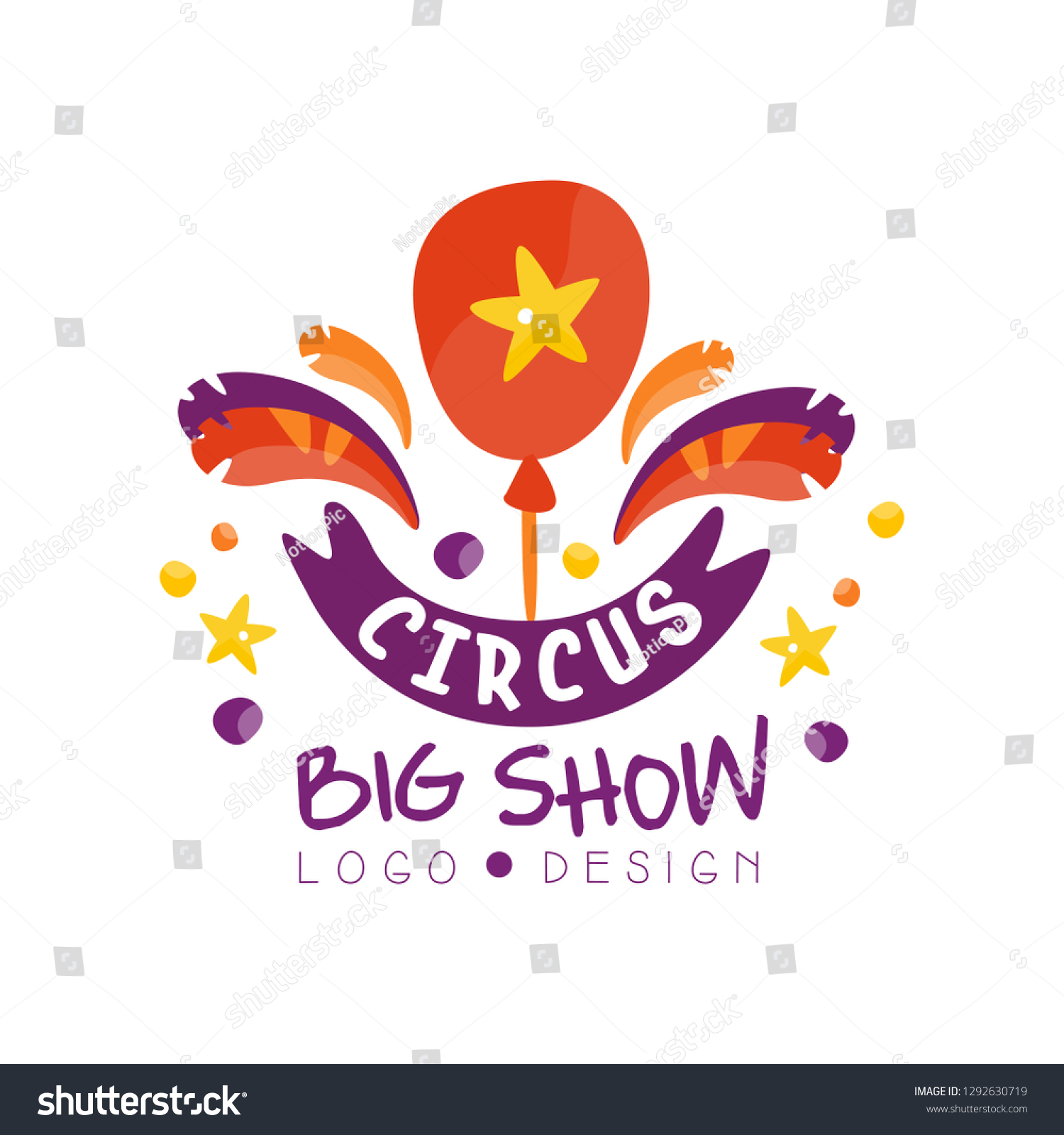 Circus Big Show Logo Design Carnival Stock Vector (Royalty Free ...