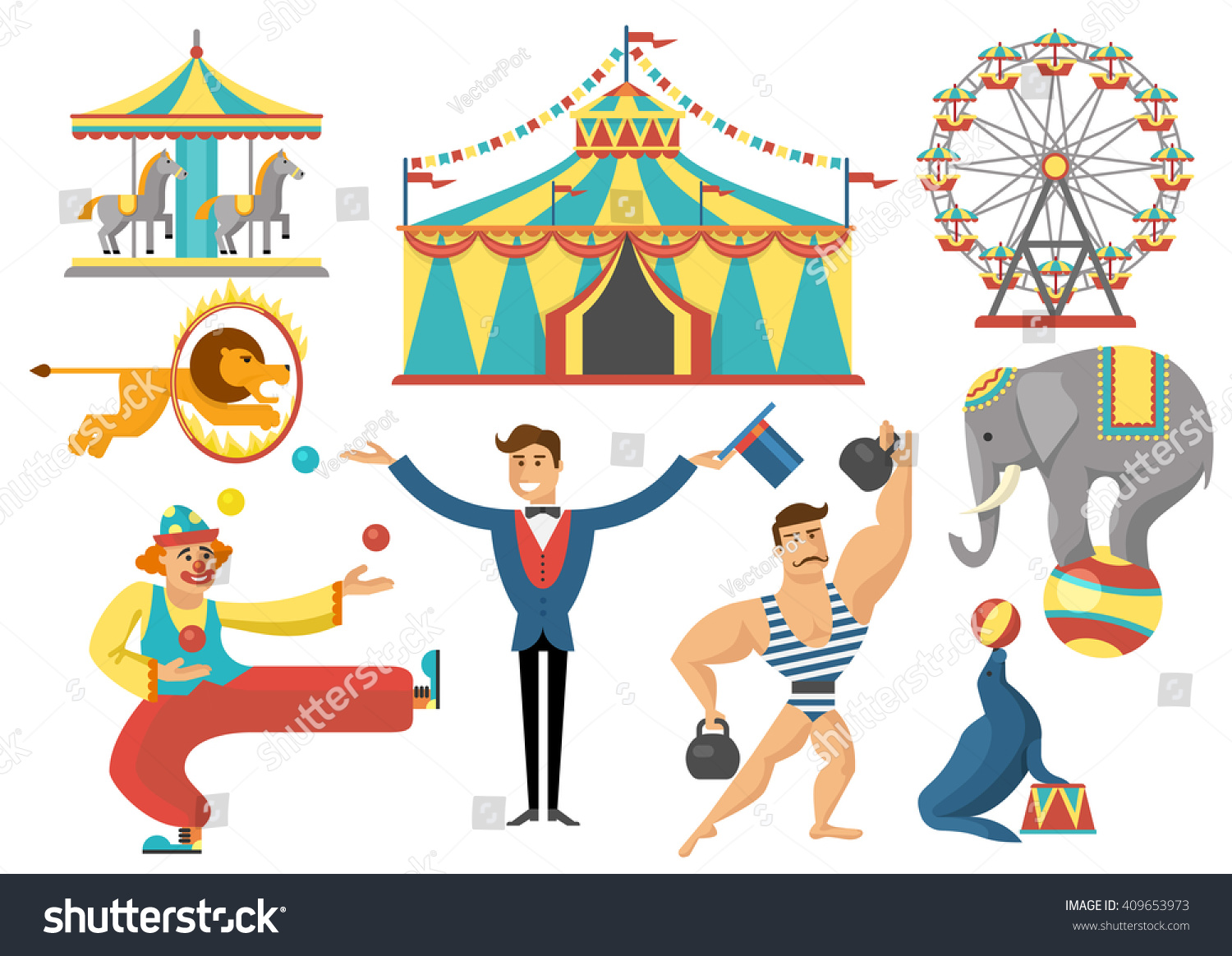 1,795 Circus flat elephant Images, Stock Photos & Vectors | Shutterstock