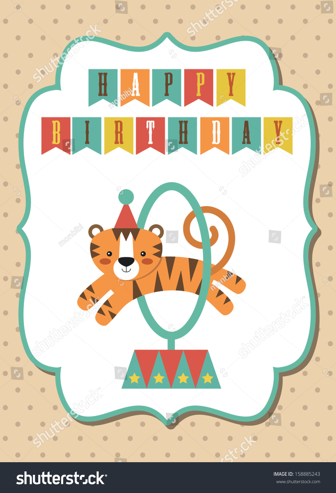 circus-happy-birthday-card-design-vector-158885243-shutterstock