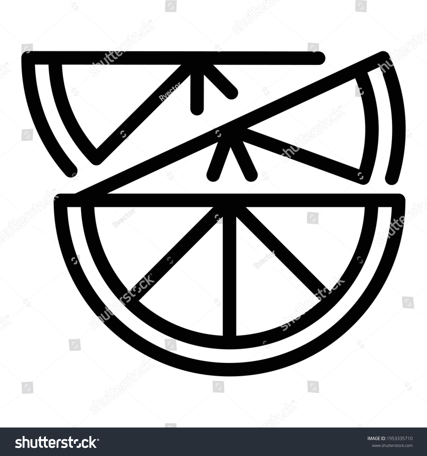 recommend clip art: Citrus lemon icon. Outline citrus lemon vector icon for web design isolated on white background