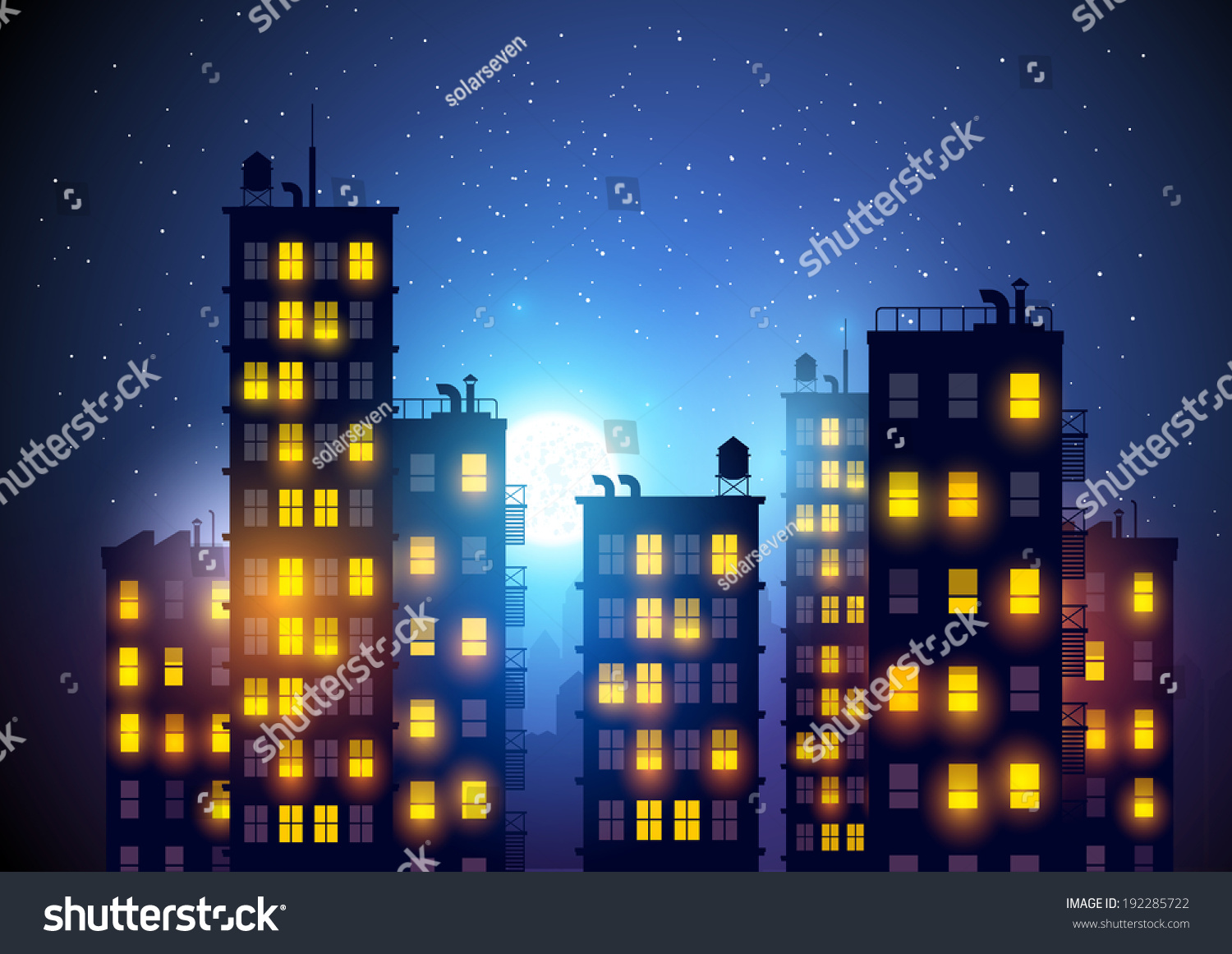 city at night clipart - photo #28