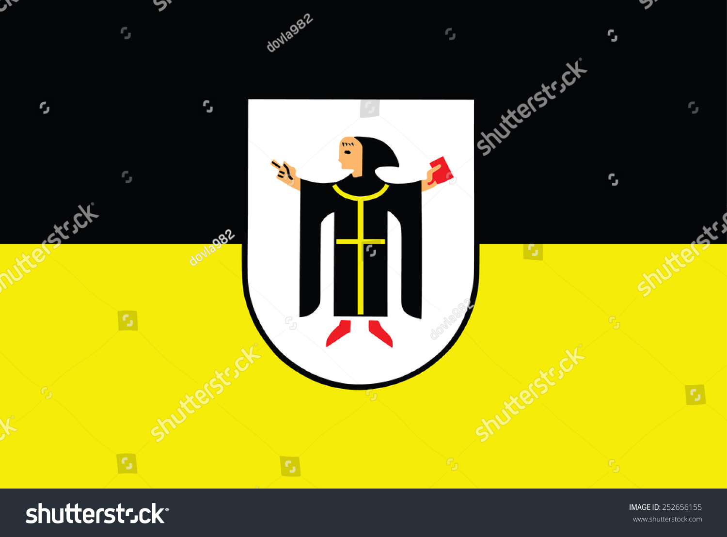 City Flag Munich Germany Original Simple Stock Vector Royalty Free