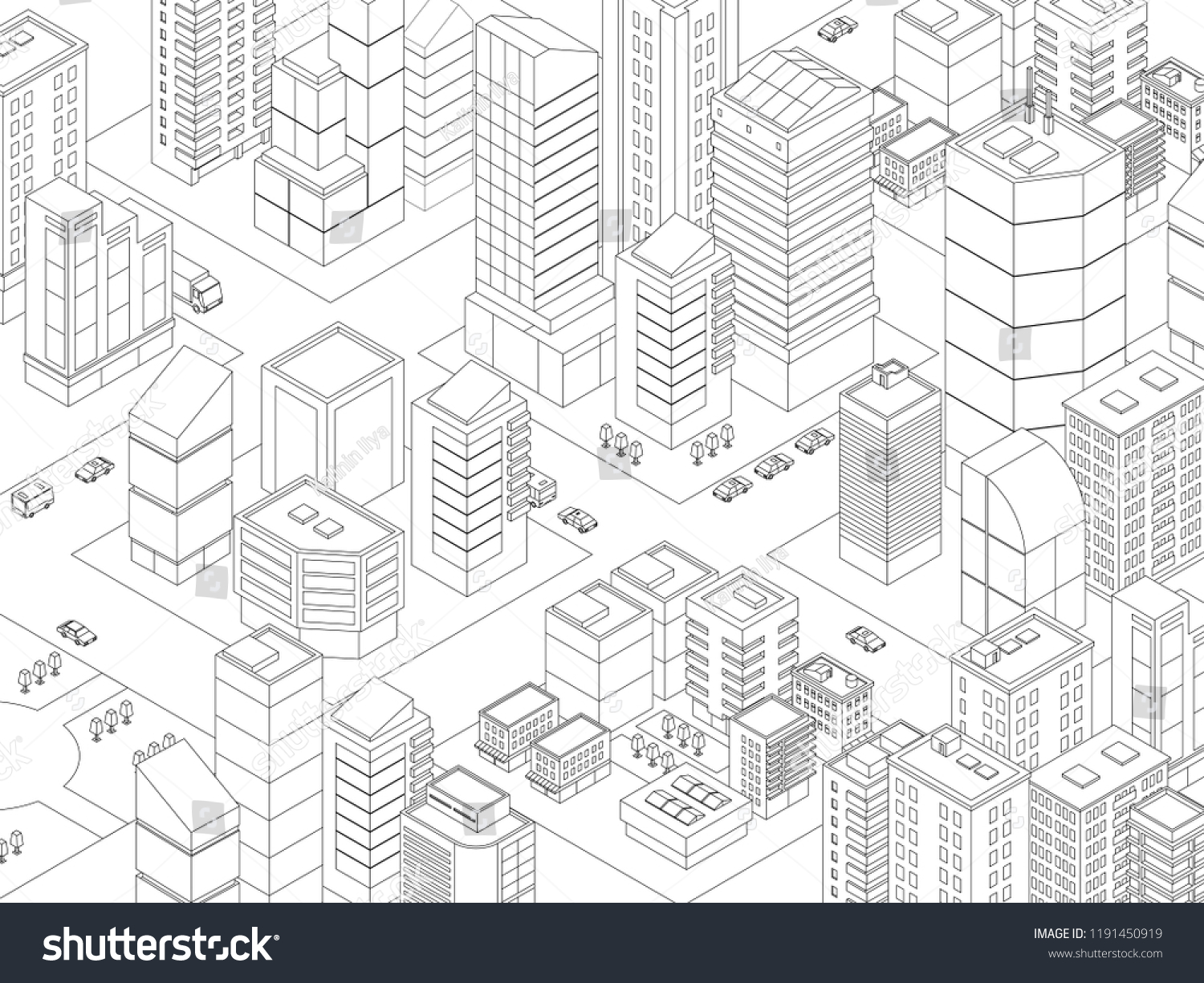 2,037 City isometric line style Images, Stock Photos & Vectors ...