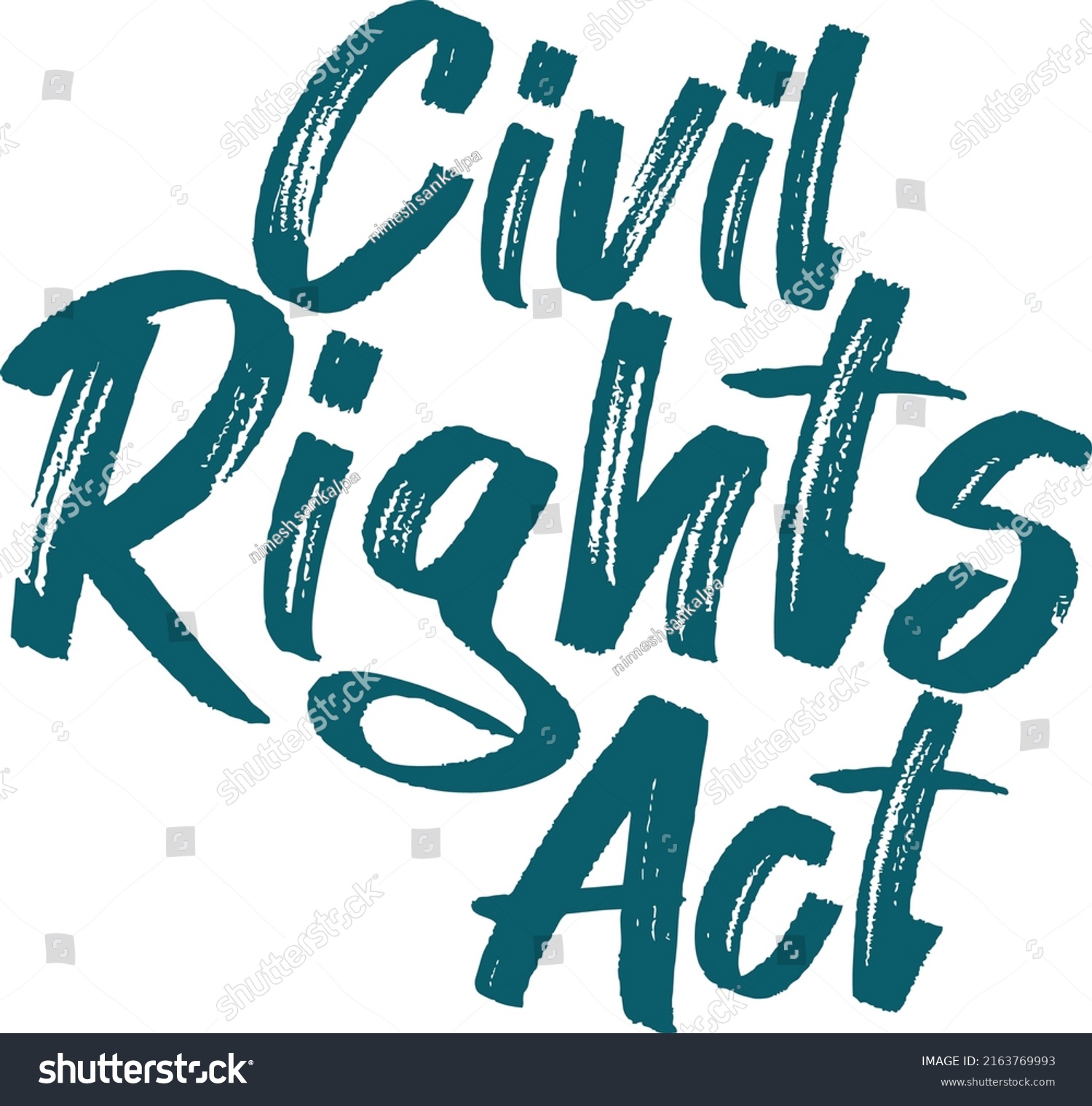 Civil Rights Act Vector Art Stock Vector (Royalty Free) 2163769993