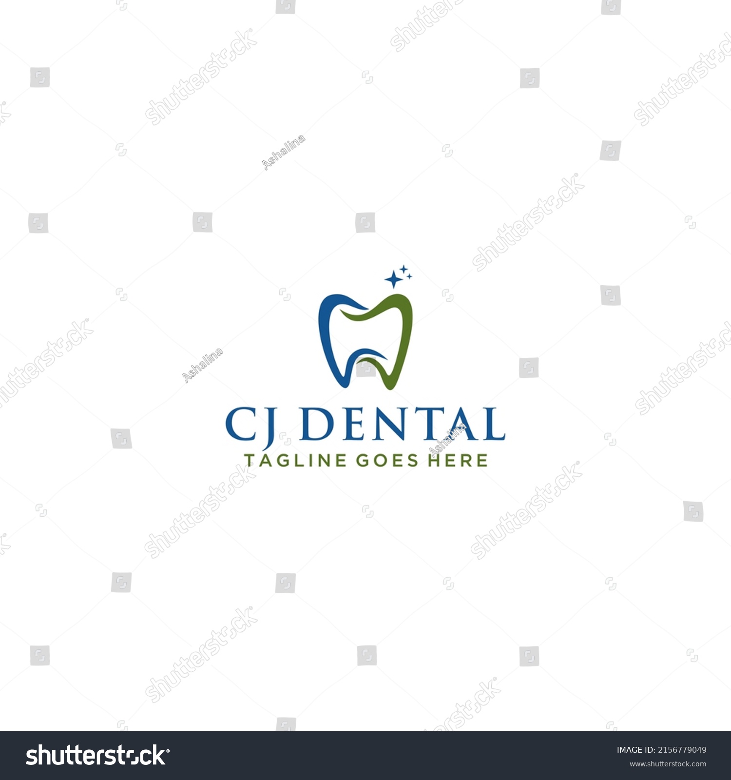 Cj Jc Dental Logo Template Stock Vector (Royalty Free) 2156779049 ...