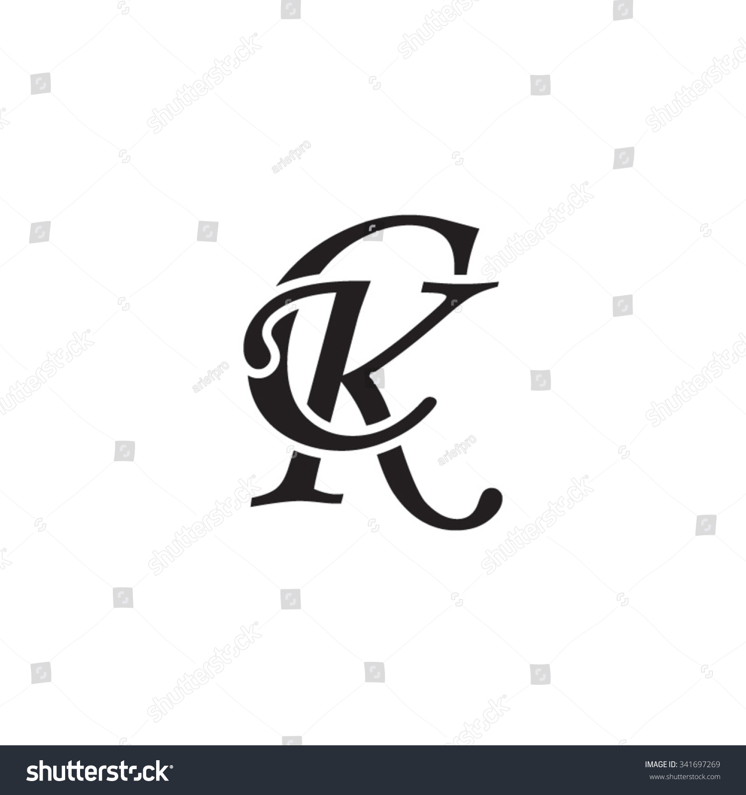 ck monogram logo