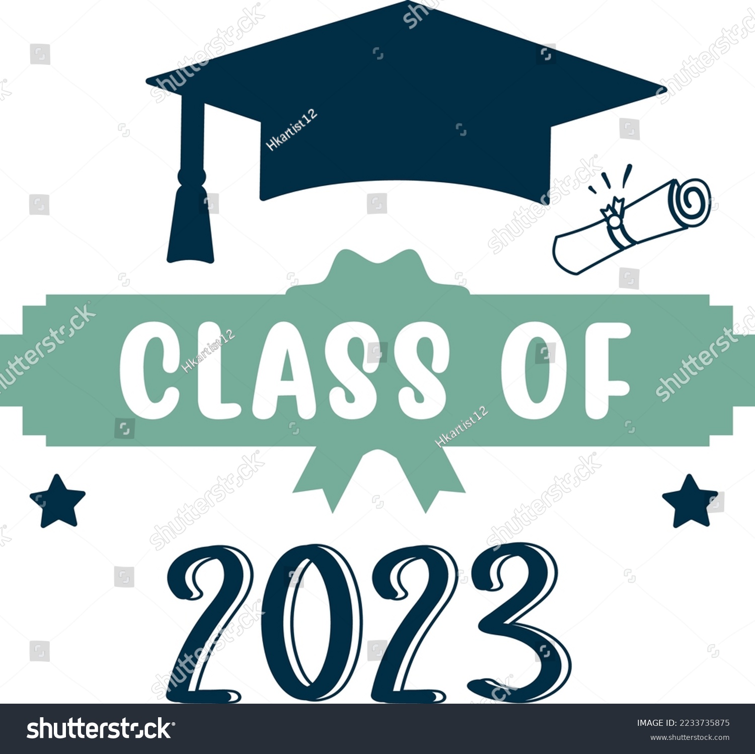 SVG of Class Of 2023 Graduate eps svg