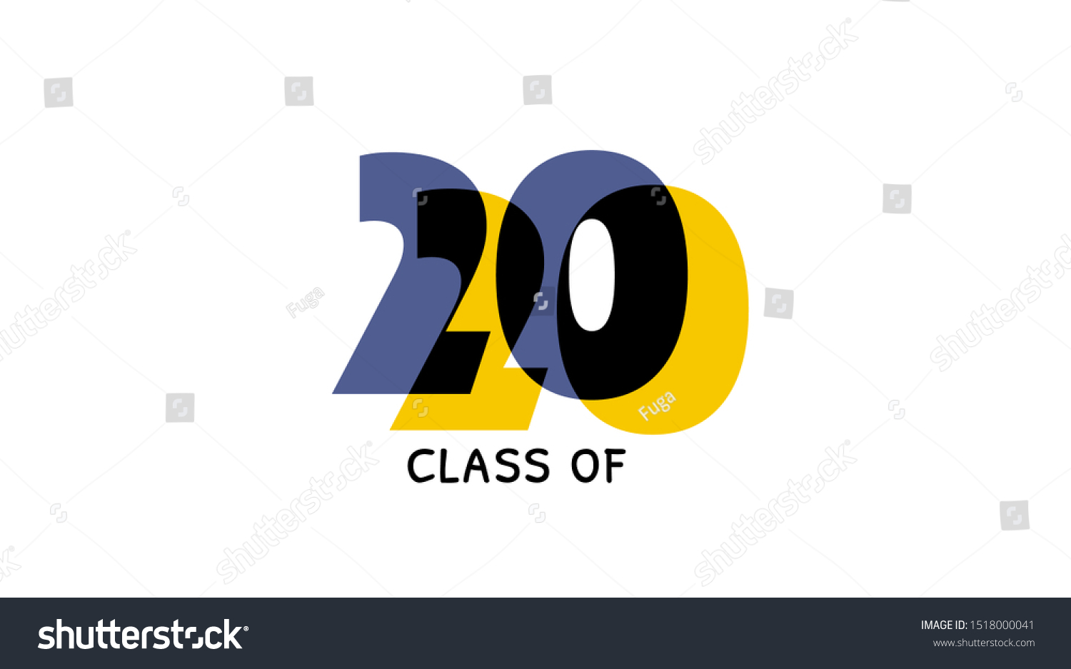 Class 2020 Vector Illustration Graduation Logo Education Signs