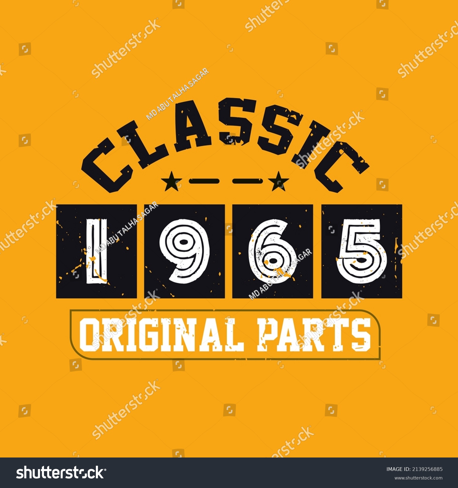 SVG of Classic 1965 Original Parts. 1965 Vintage Retro Birthday svg