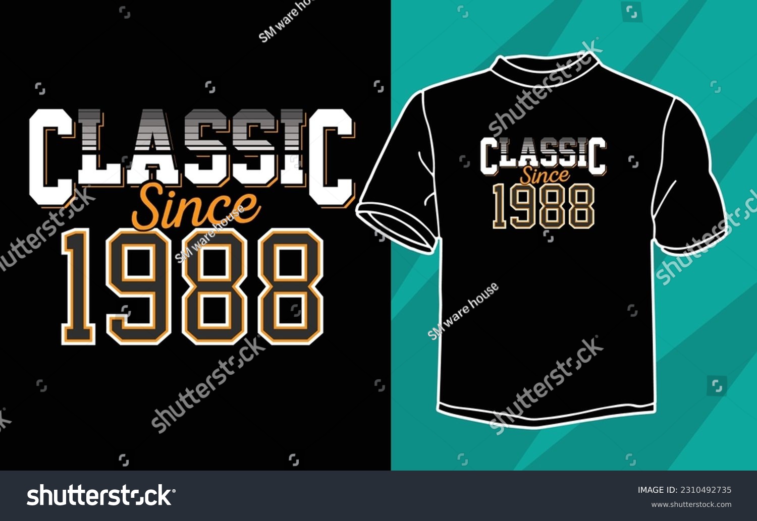 SVG of classic since typography birthday t shirt svg
