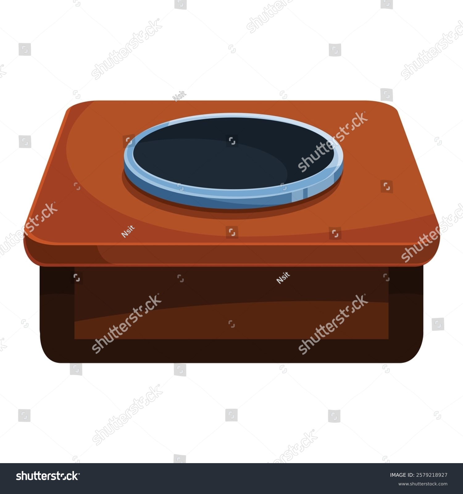 recommend clip art: Classic wooden podium with a microphone is waiting for the next speaker at a conference or meeting