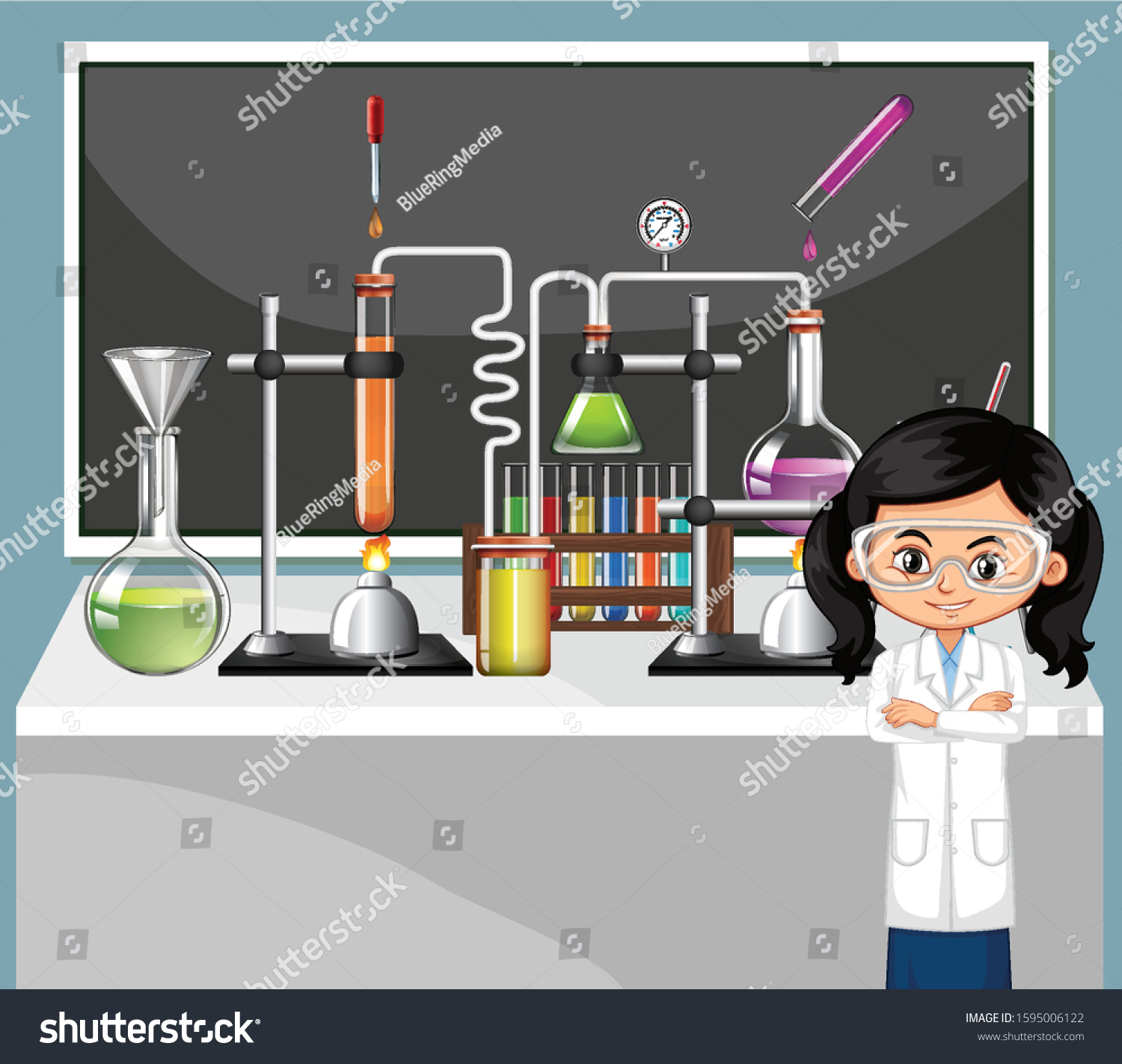 1,268 Little girl scientist Stock Illustrations, Images & Vectors ...