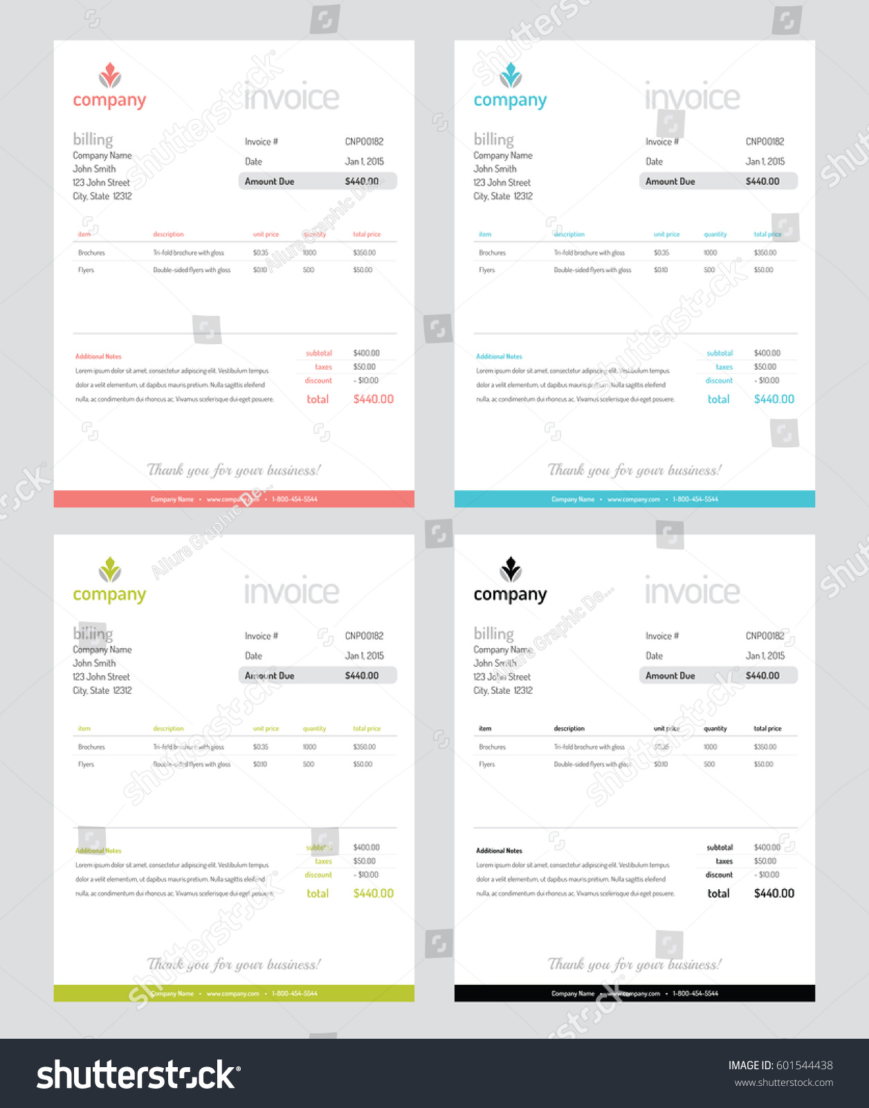modern invoice