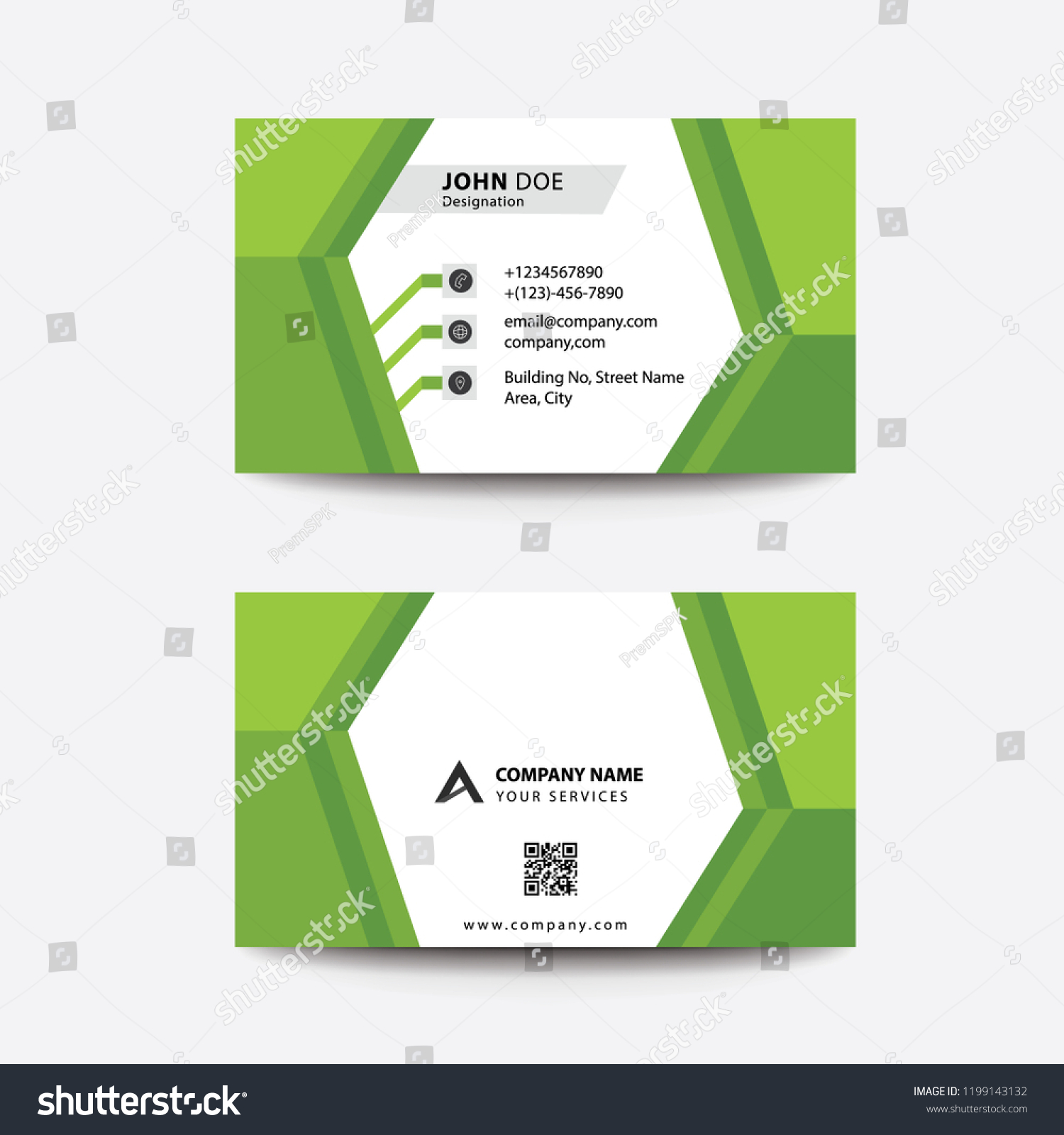 Clean Flat Design Plain Green Gradient Stock Vector (Royalty Free ...