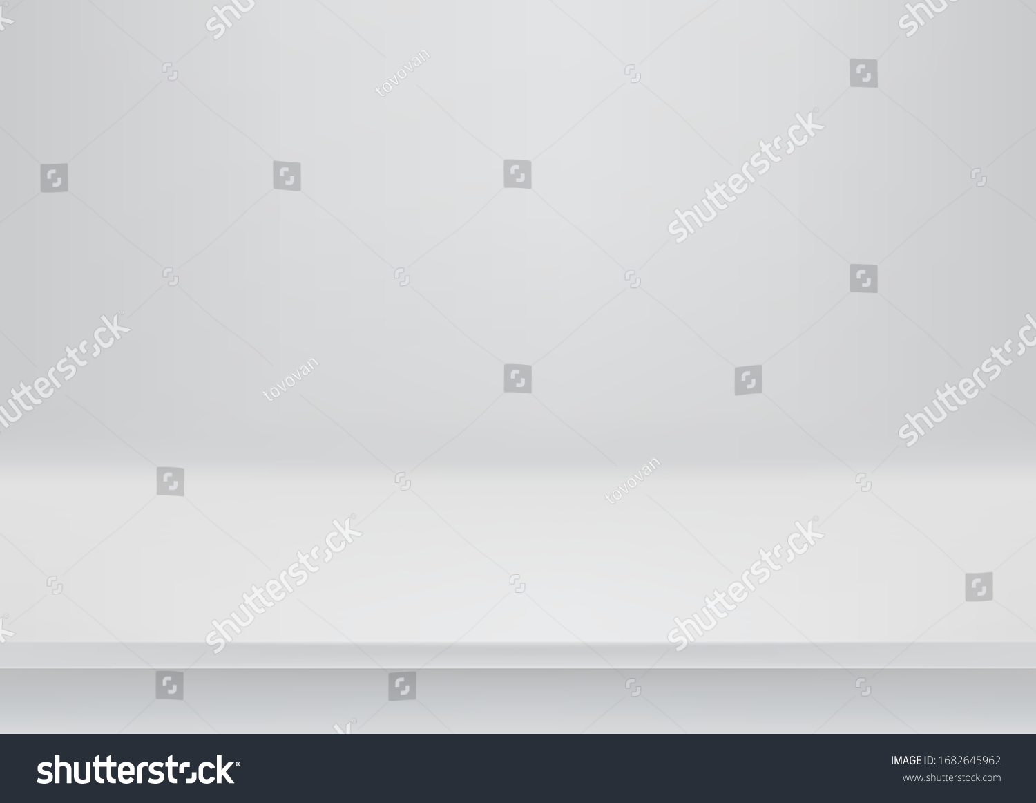 Clean Grey Table Vector Mockup Template Stock Vector (Royalty Free ...