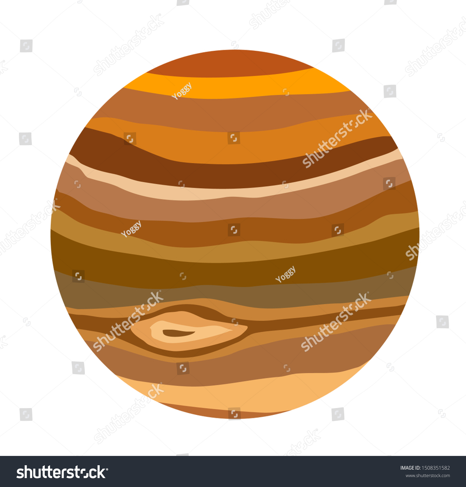 Clean Vector Design Planet Jupiter Transparent Stock Vector (royalty 