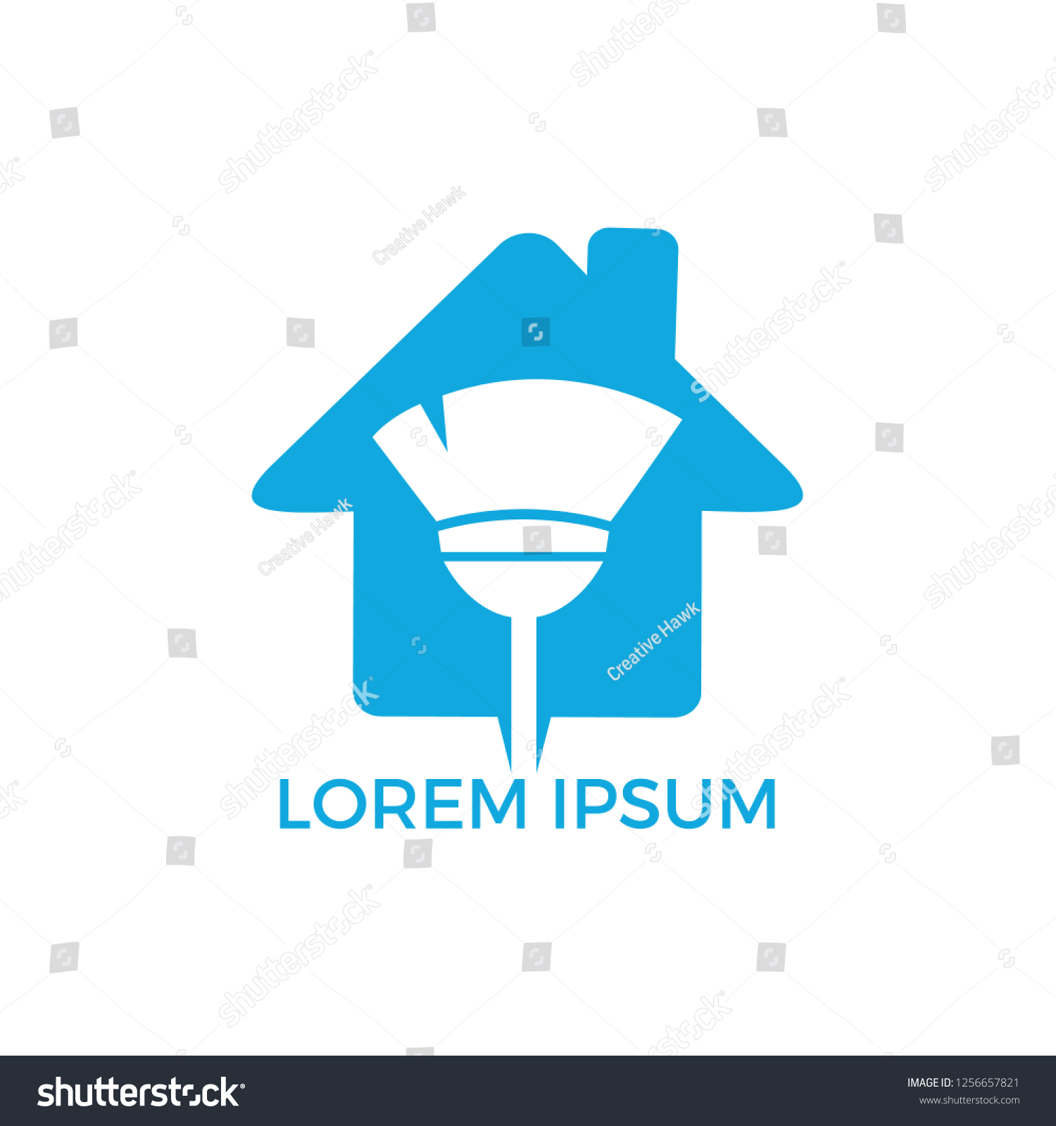 Cleaning Company Logo Design Cleaning House Stock Vector (Royalty Free ...