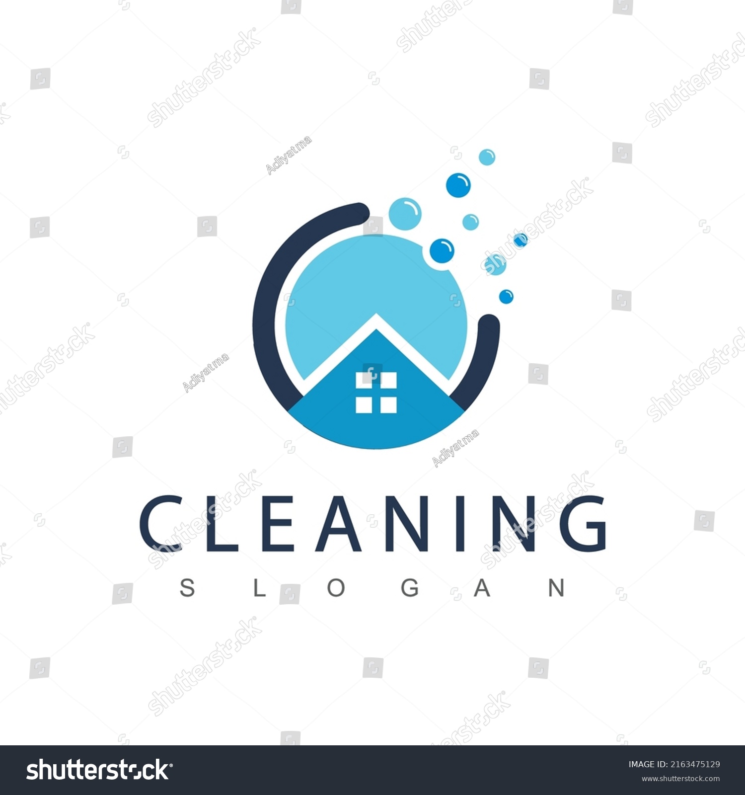 Cleaning Service Logo Design Template Stock Vector (Royalty Free ...