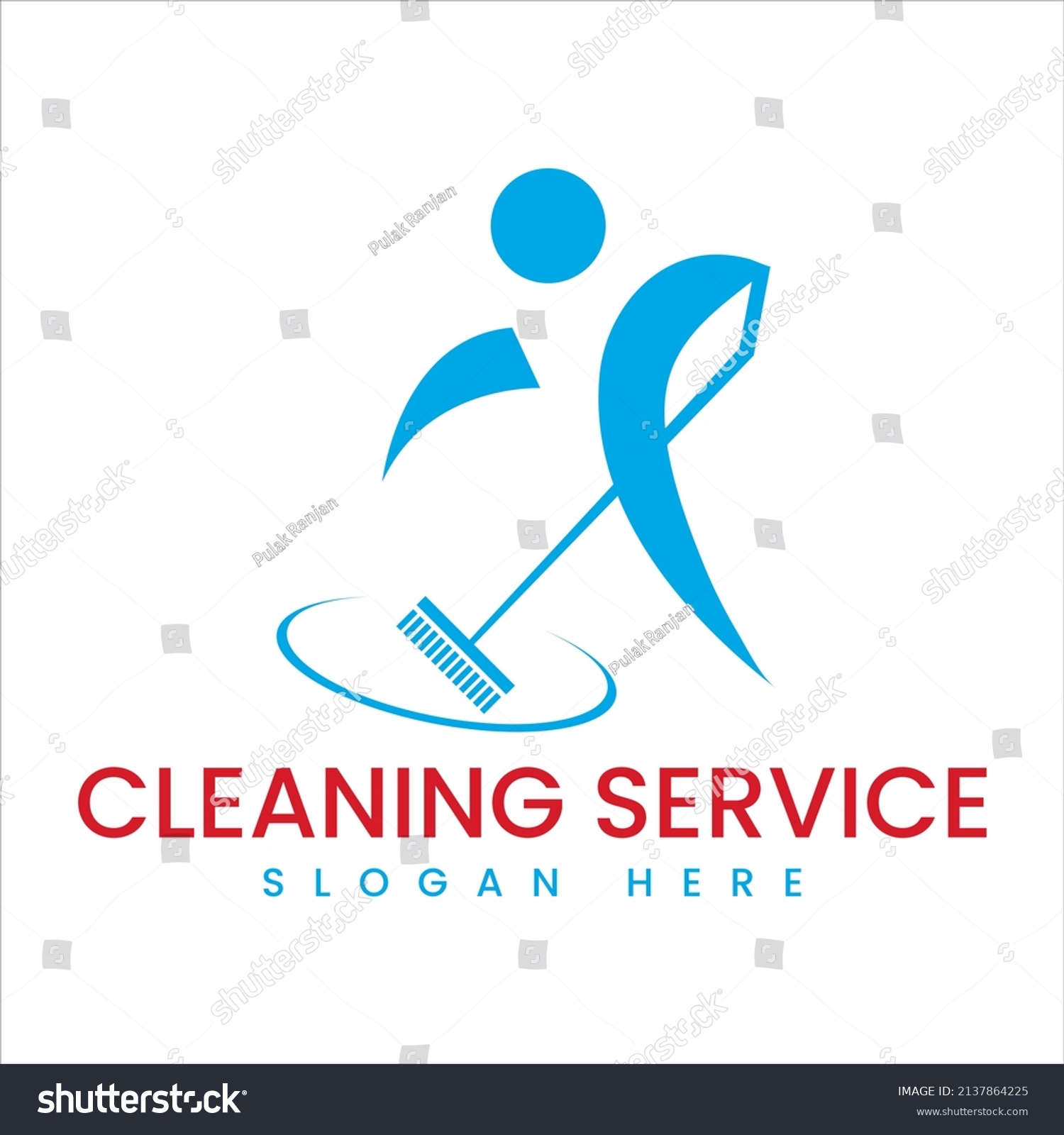 Cleaning Service Logo Design Vector File Stock Vector (Royalty Free ...