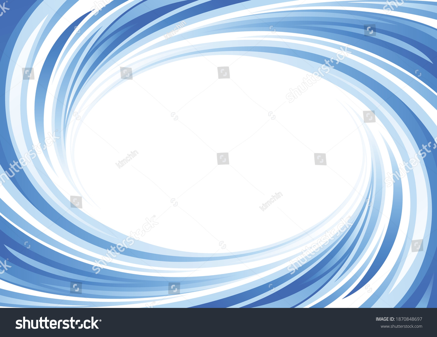 SVG of Clear blue water swirl frame svg