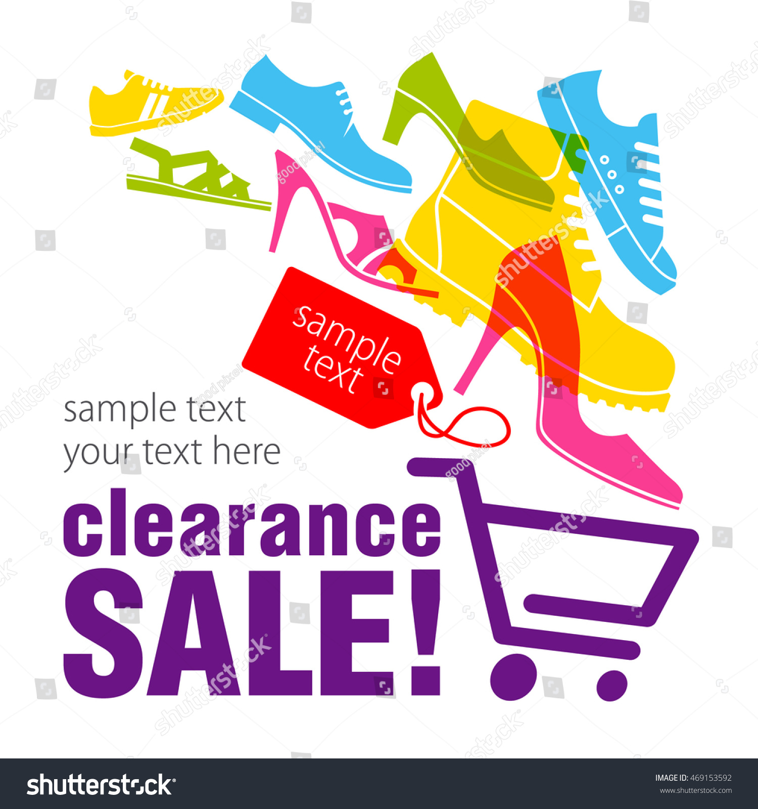 Clearance Sale Shopping Cart Shoes 