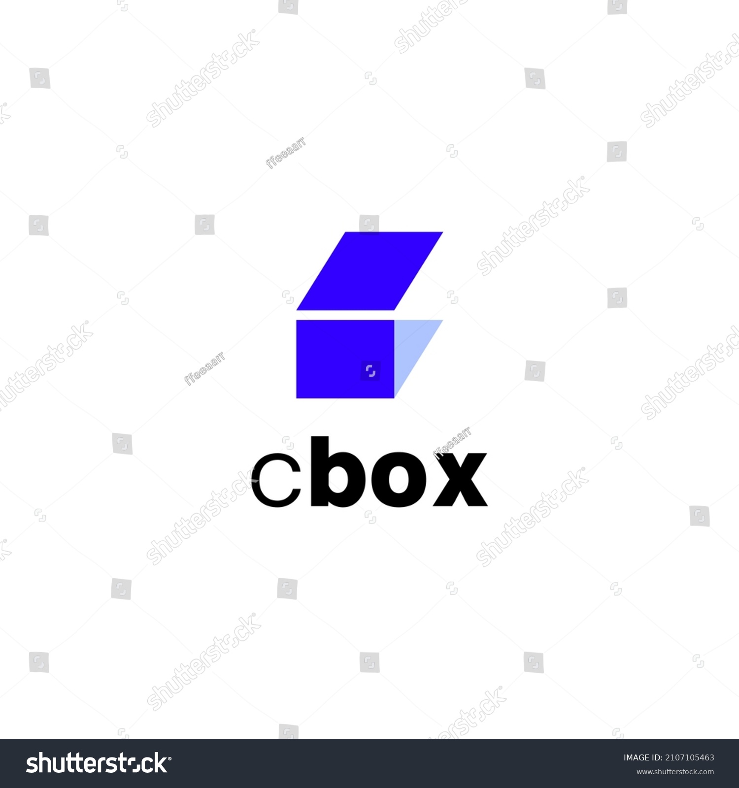 Clever Simple Letter C Box Logo Stock Vector (Royalty Free) 2107105463 ...