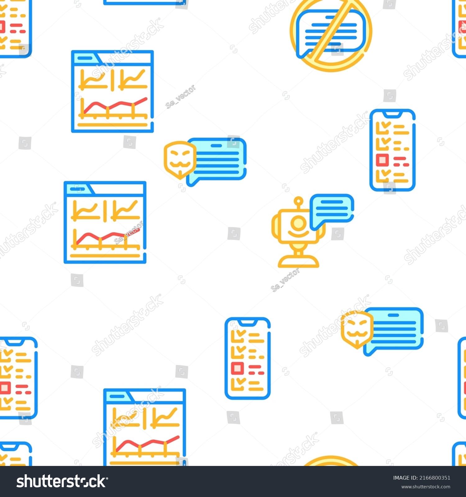 Client Review Feedback Collection Vector Seamless Stock Vector (Royalty ...