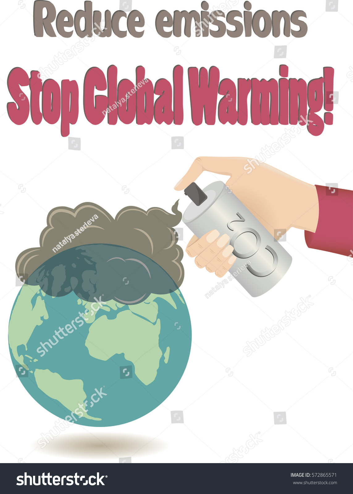 Climate Change Global Warming Greenhouse Effect Stock Vector Royalty Free