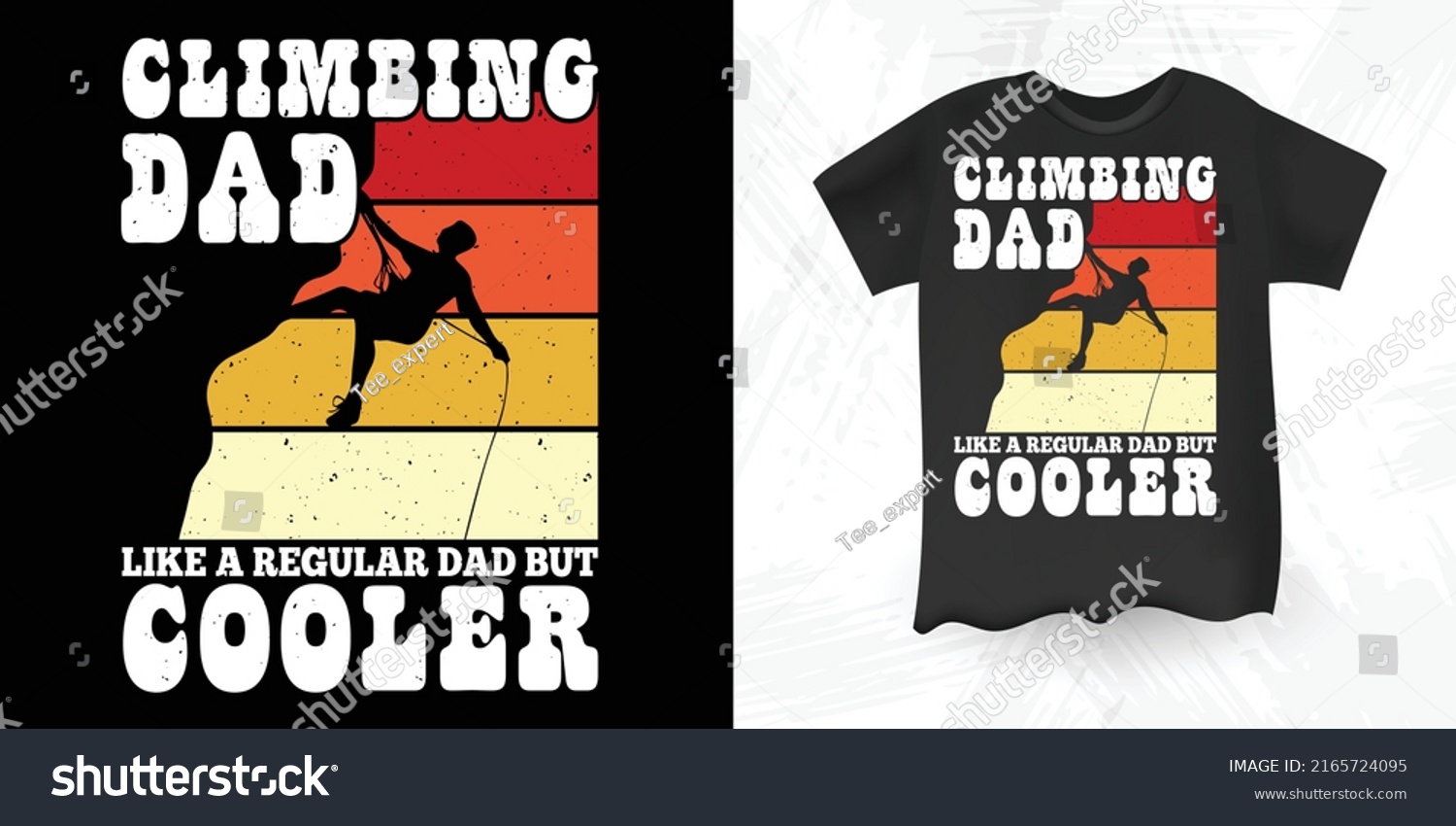 SVG of Climbing Dad Rock Climbing Climber Gift Funny Father's Day Retro Vintage Rock Climbing T-shirt Design svg