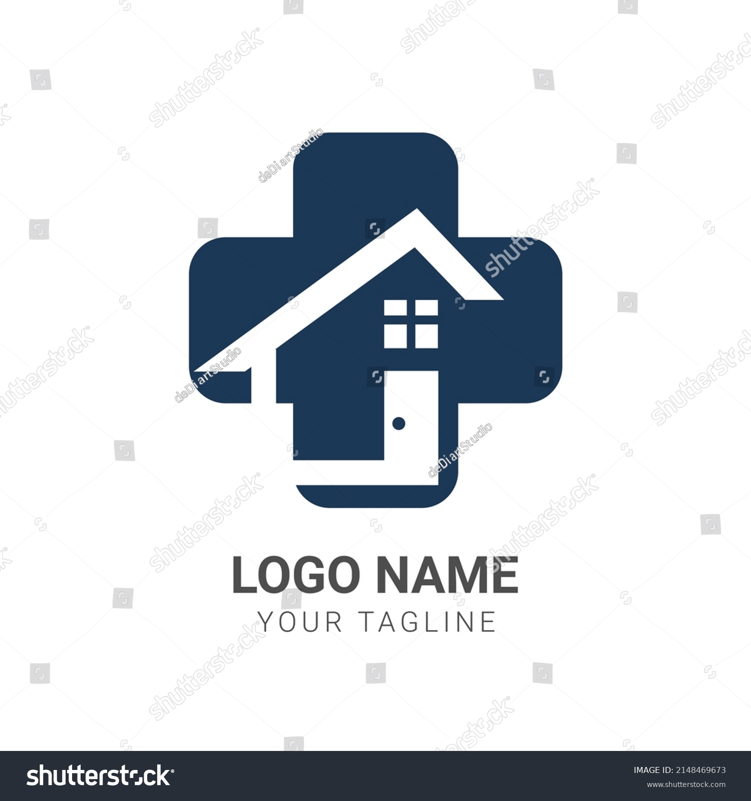 Clinic Logo Creative Health Logo Design Stock Vector (Royalty Free ...