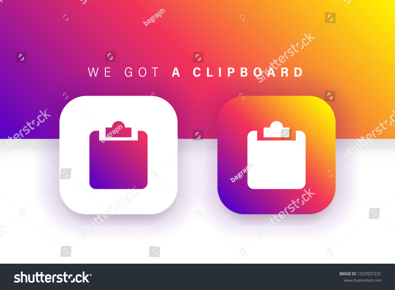 SVG of Clipboard icon. Paste icon. Checklist icon. Square contained. Use for brand logo, application, ux/ui, web. Colorful design. Compatible with jpg, png, eps, ai, cdr, svg, pdf, ico, gif. svg