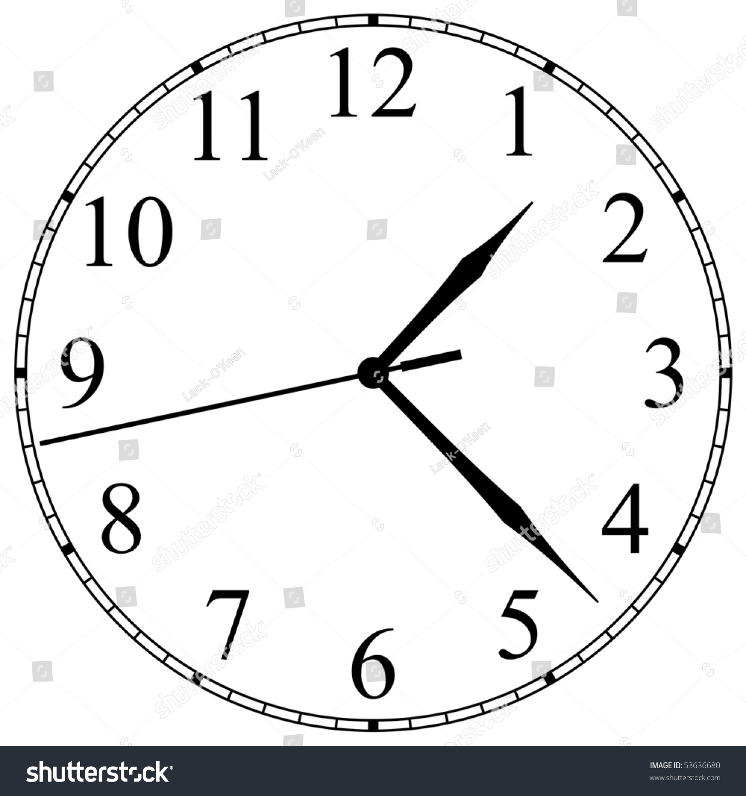 worksheet Clock Face clockface stock vector 53636680 shutterstock clock face