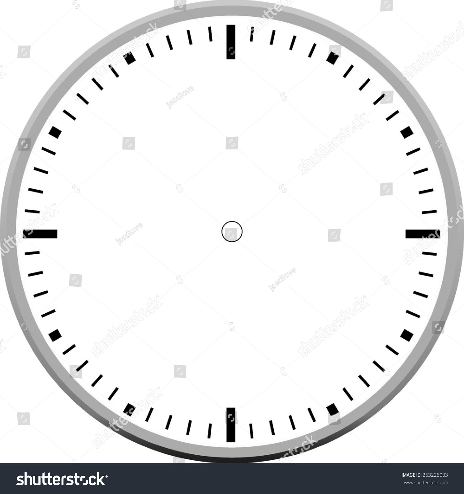 worksheet Clock Blank clock face blank stock vector 253225003 shutterstock blank