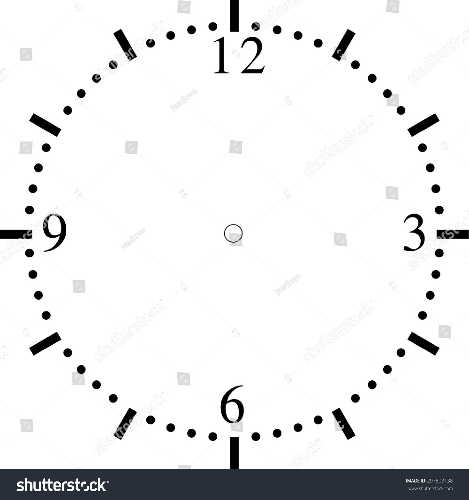 worksheet Clock Blank clock face blank stock vector 297503138 shutterstock blank