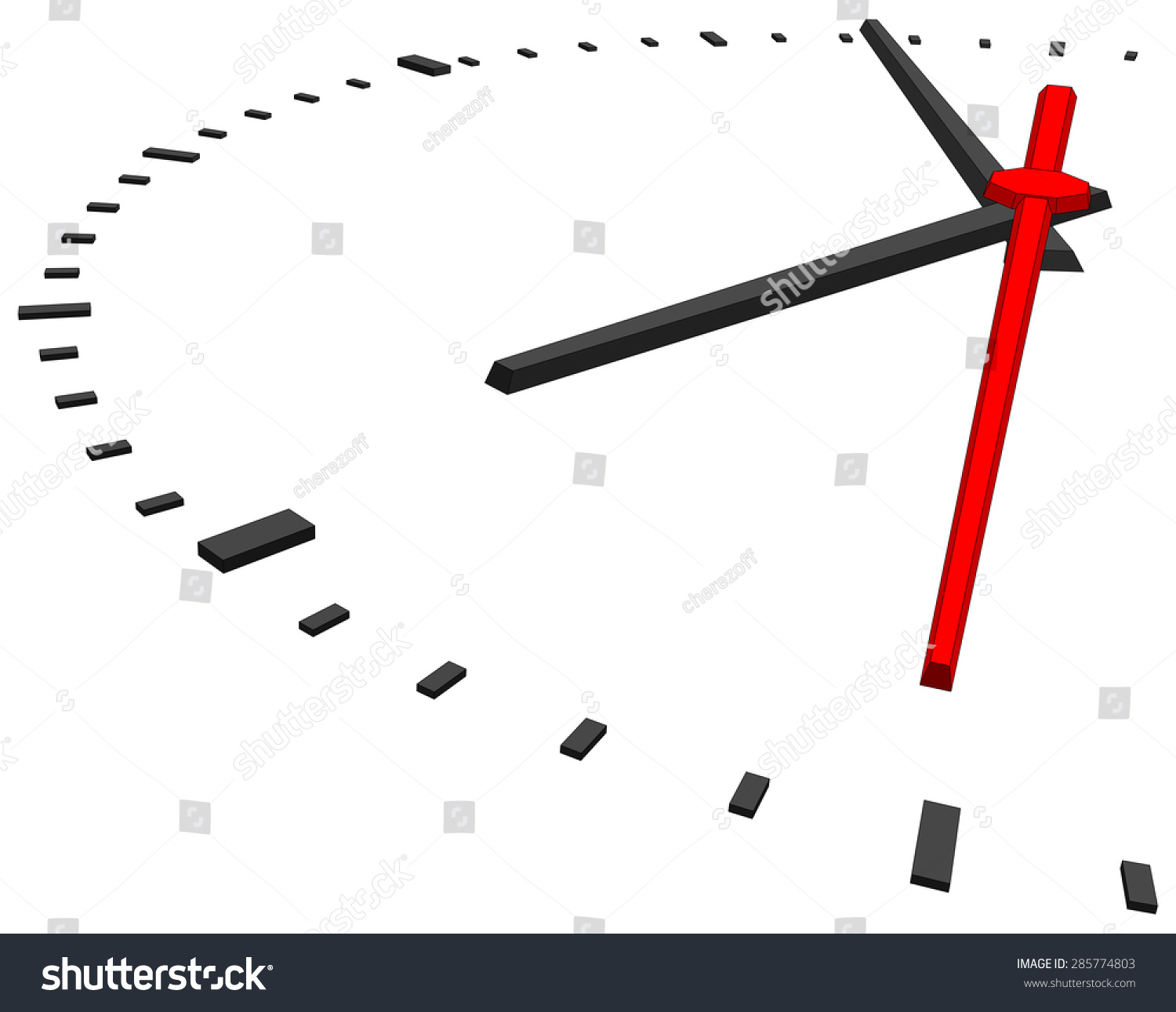 Clock Face Without Numbers On Isolated Stock Vector (Royalty Free ...