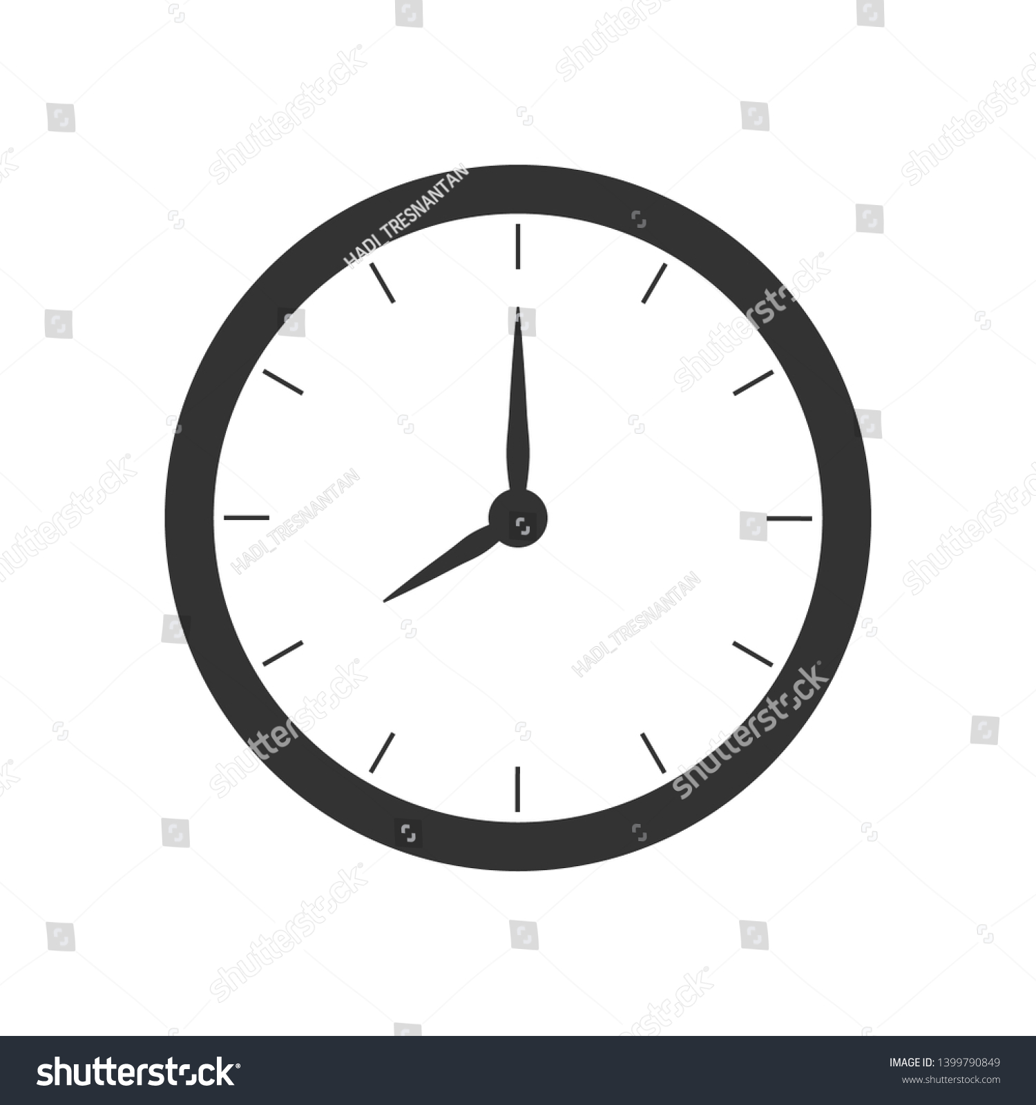 Clock Icon Time Duration Periods Illustration Stock Vector (Royalty ...