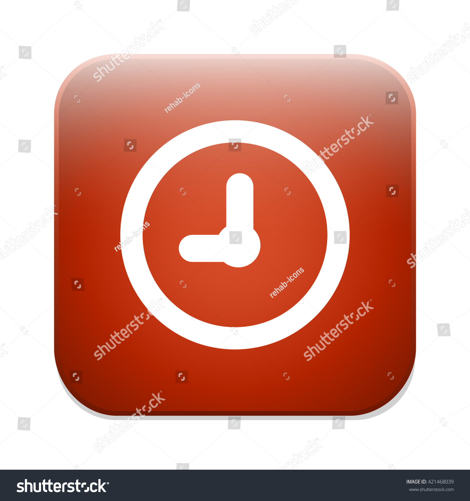 Clock Time Sign Icon Watch Symbol Stock Vector (Royalty Free) 421468039 ...