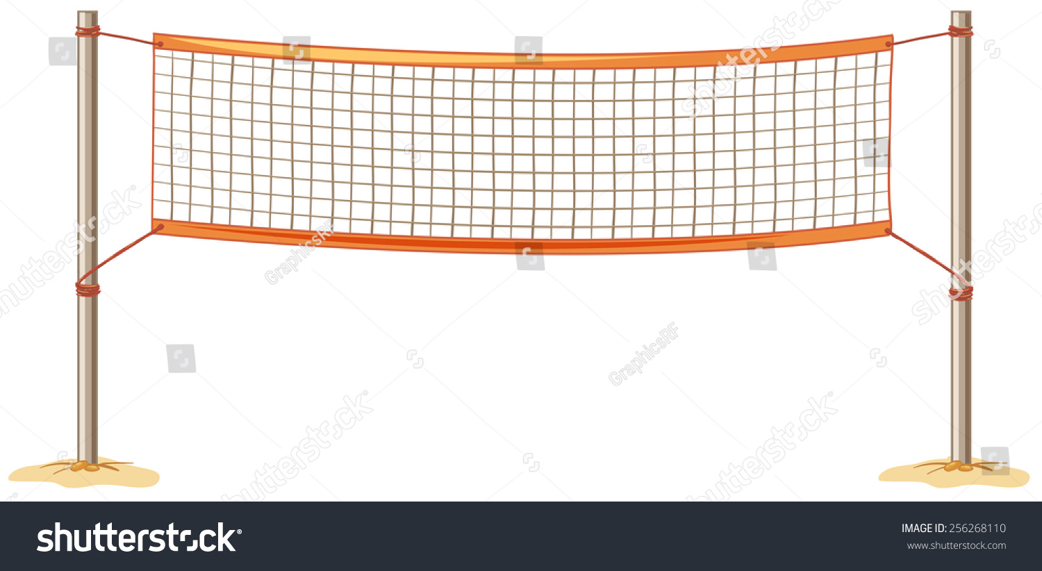 Close Up Volleyball Net Stock Vector Illustration 256268110 : Shutterstock