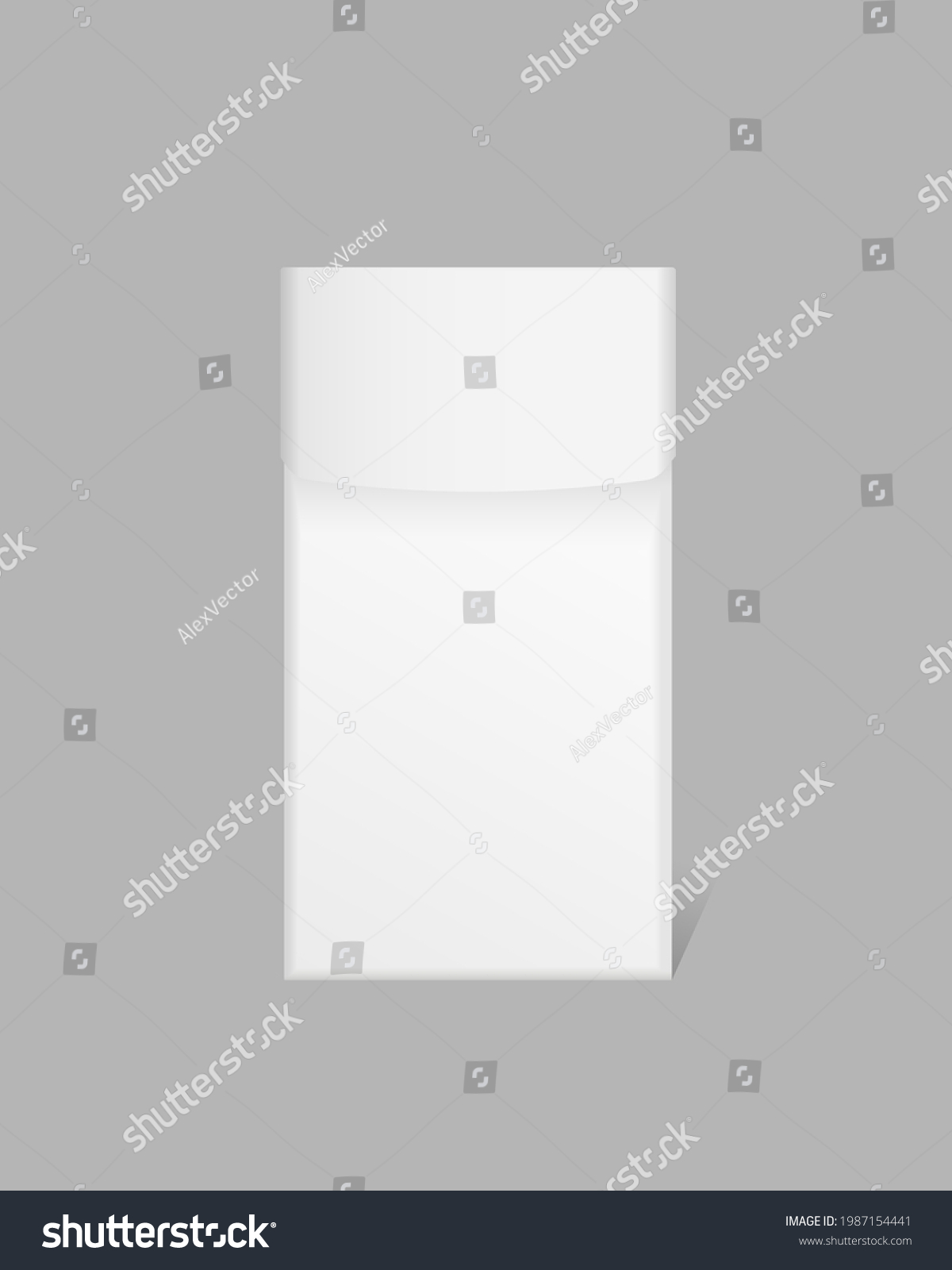 Closed Pack Cigarettes Mockup Template White Stock Vector Royalty Free   Stock Vector Closed Pack Cigarettes Mockup Template White Tobacco Product Packaging With Trendy Design Light 1987154441 